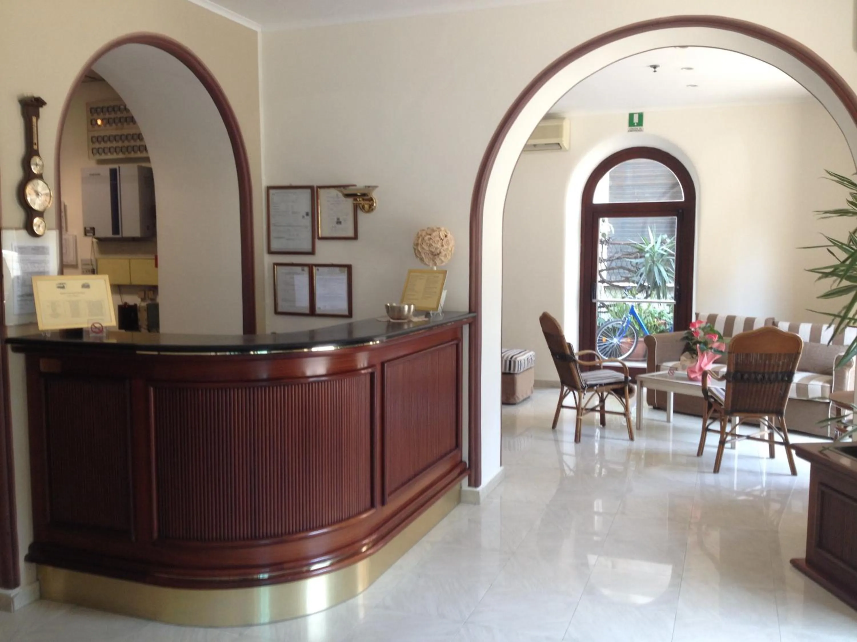 Lobby or reception in Hotel Giulio Cesare