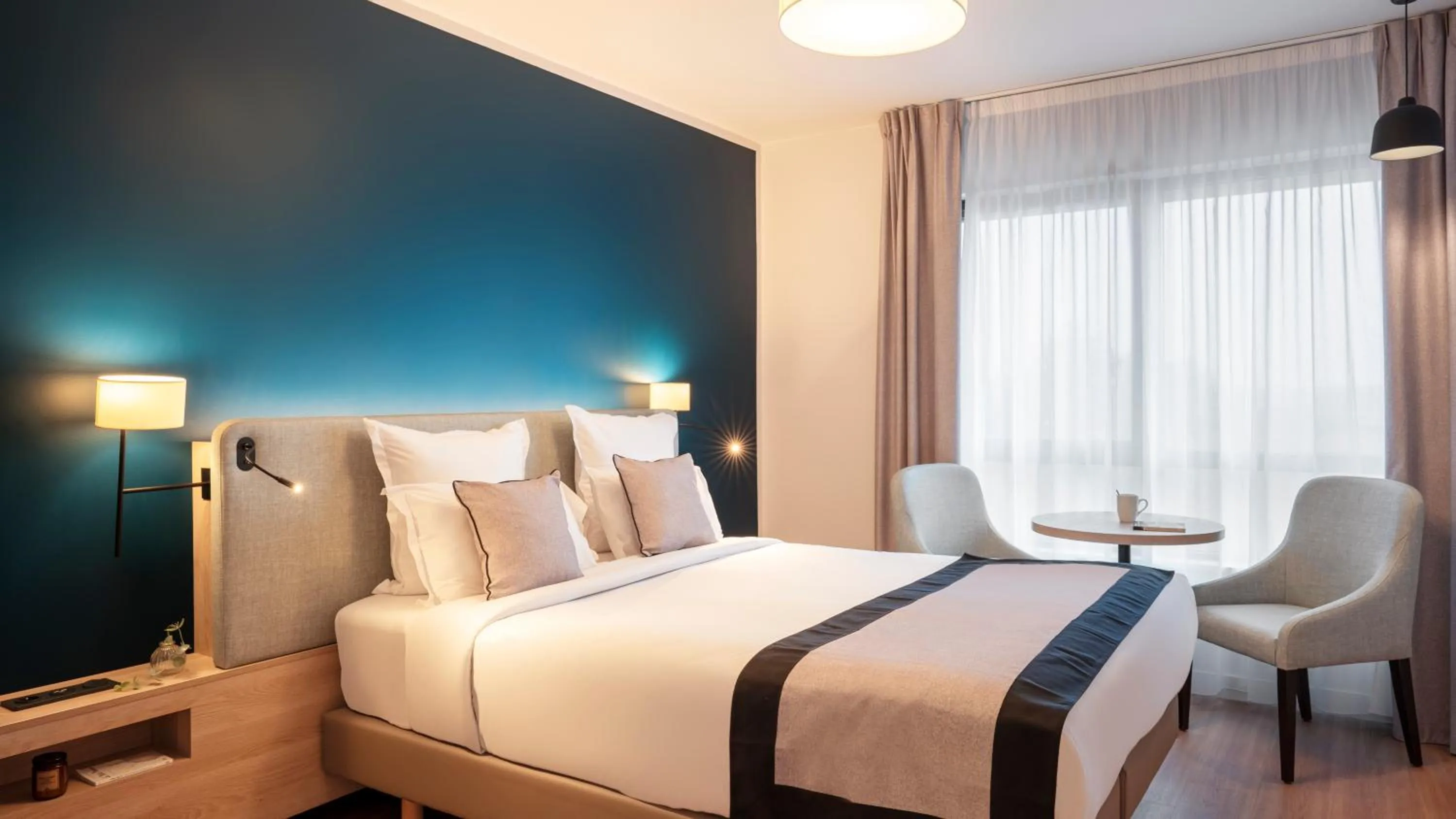 Bedroom, Bed in Residhome Sénart