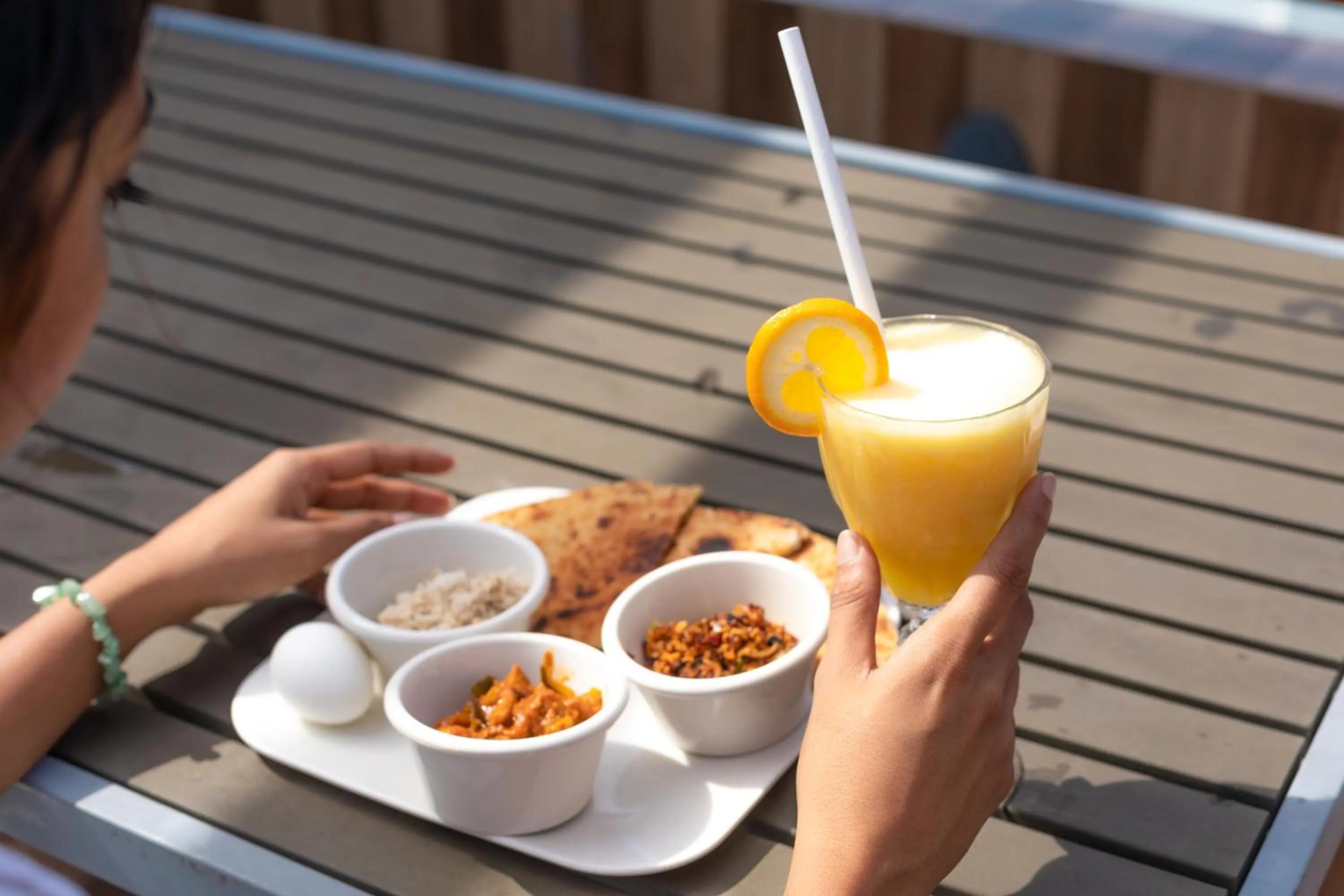 Breakfast in White Beach Holiday at Hulhumale'