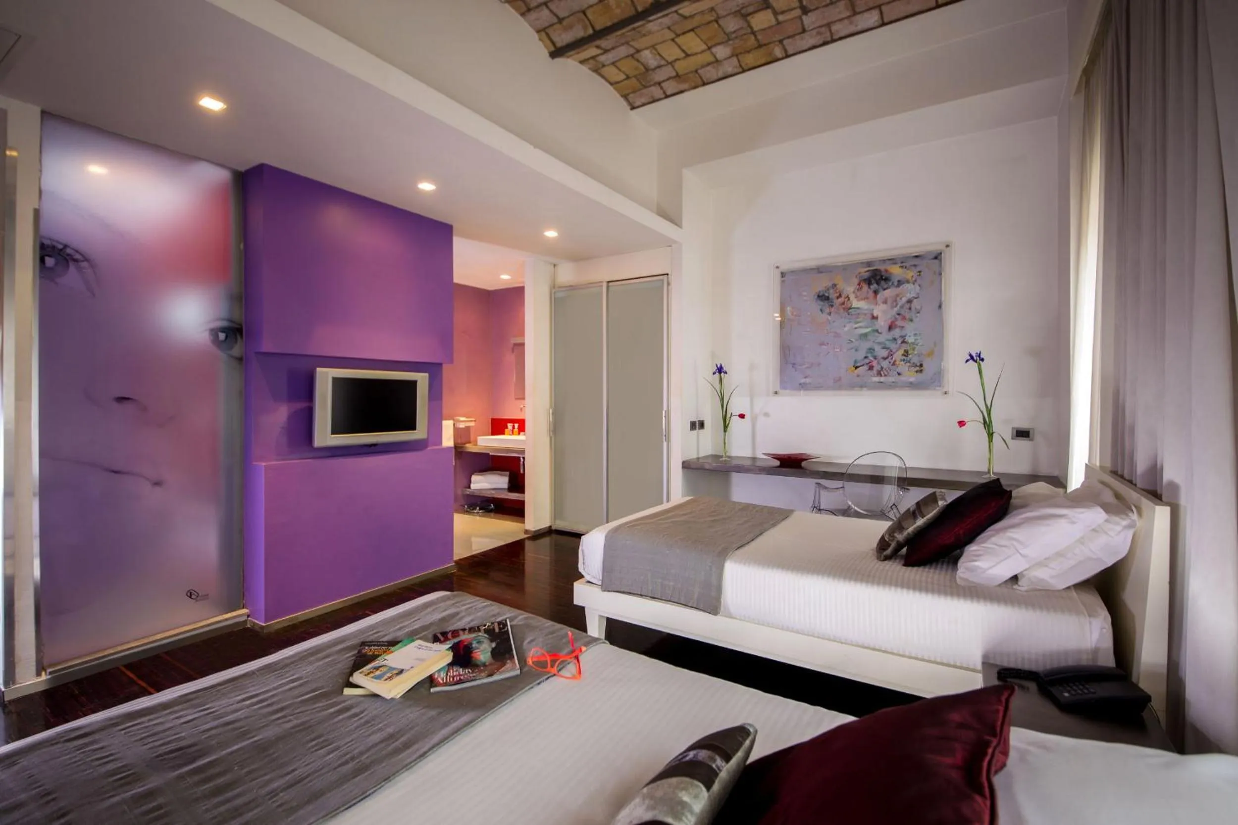 Bed in Hotel Ariston