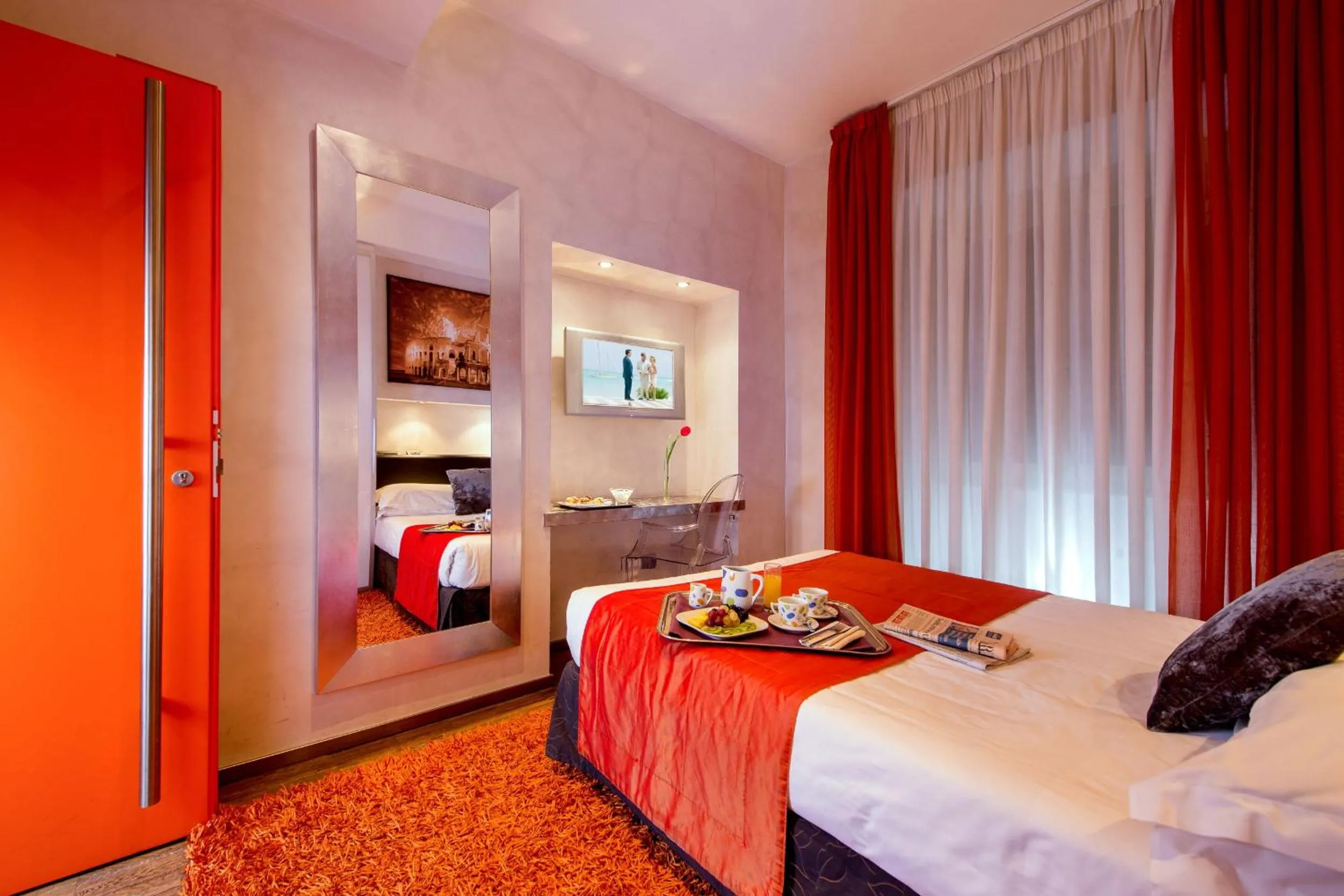 Bed in Hotel Ariston