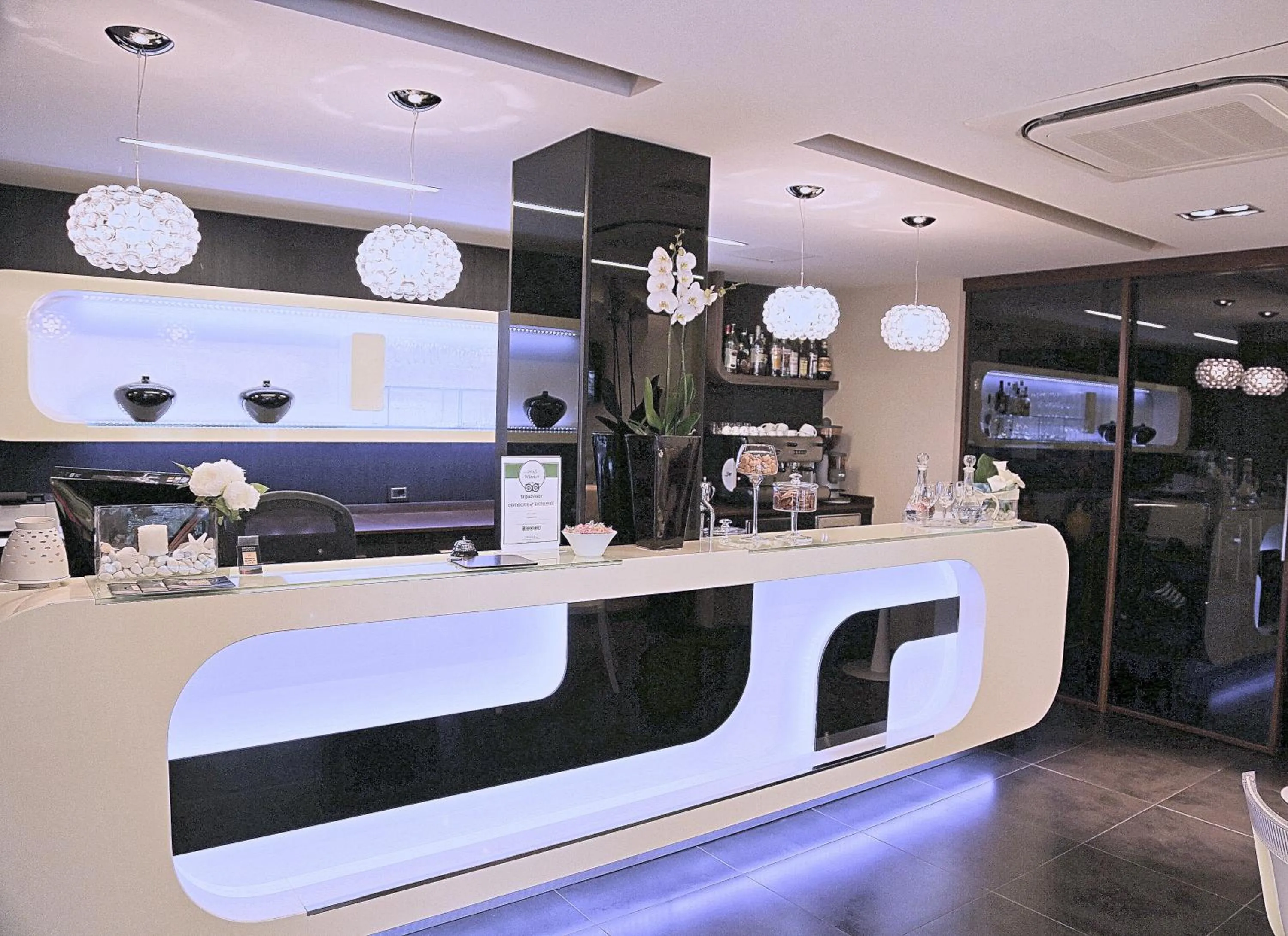 Lobby or reception in Hotel Carla