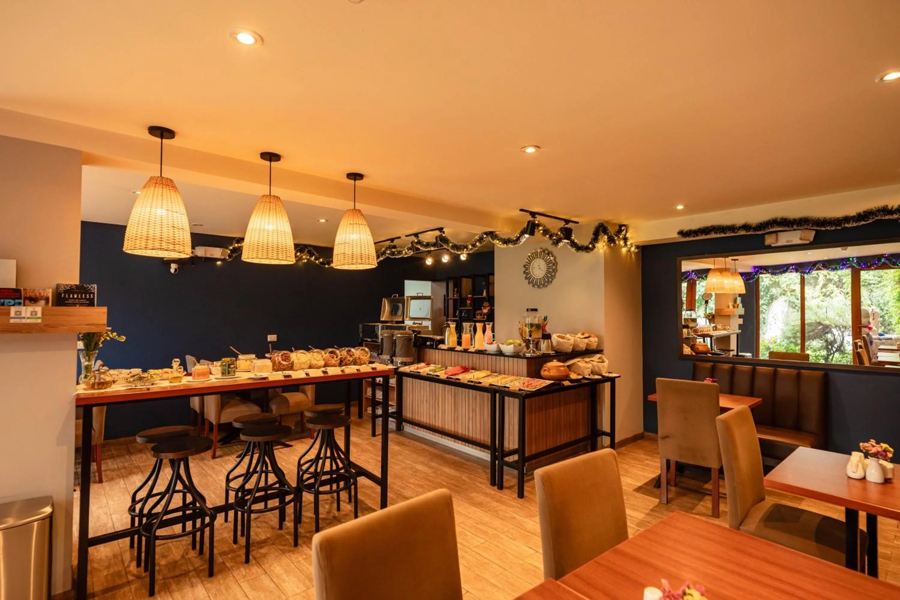 Buffet breakfast in Saska Boutique Hotel