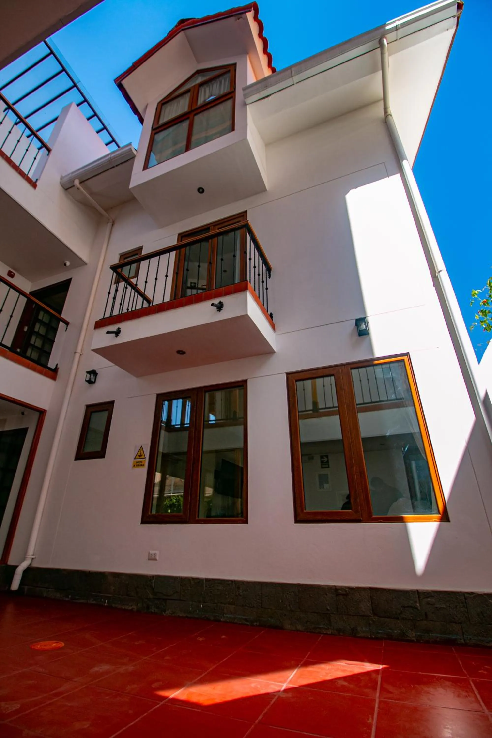 Inner courtyard view in Saska Boutique Hotel