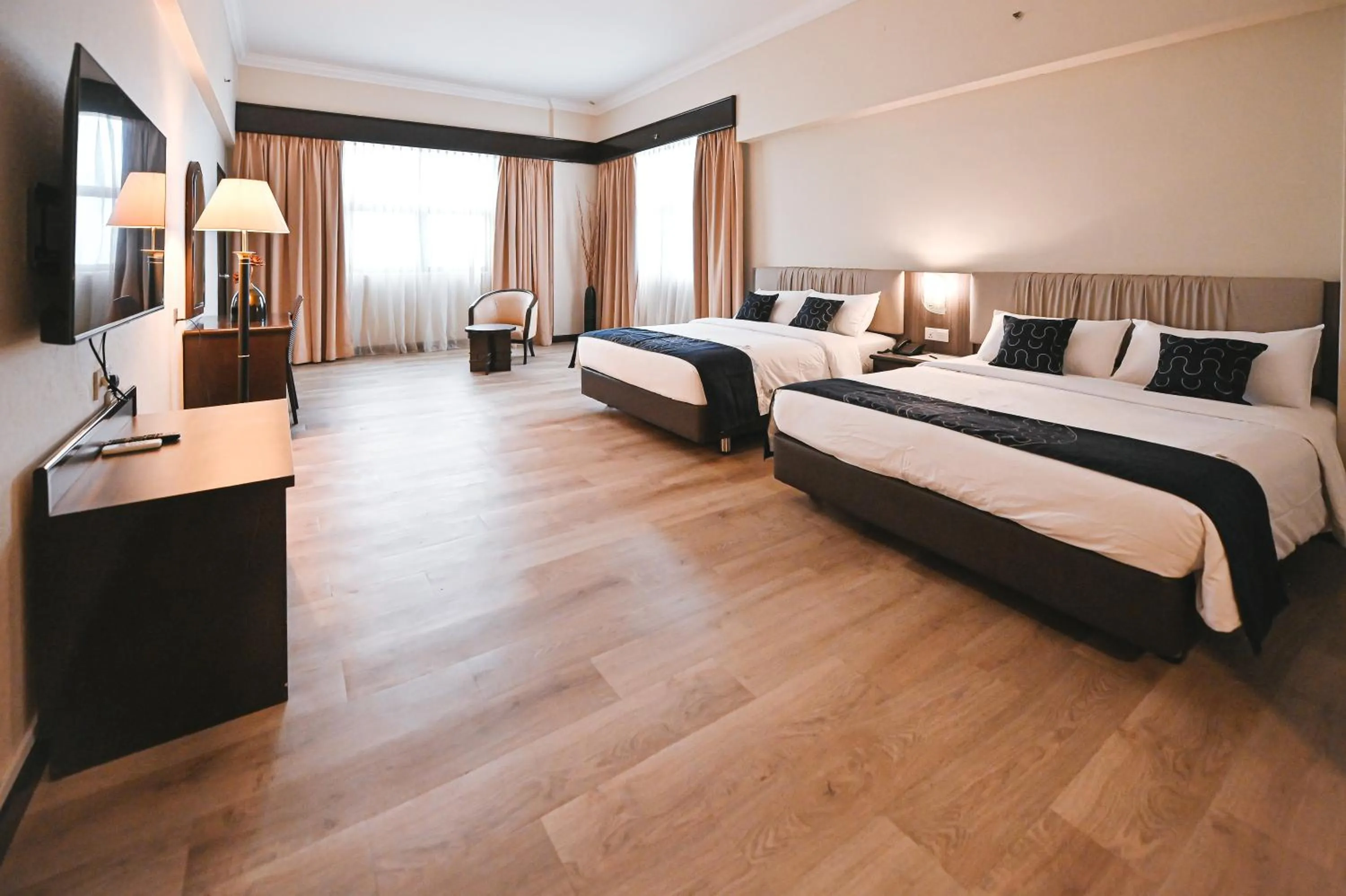 Bed in PRIME CITY HOTEL KLUANG