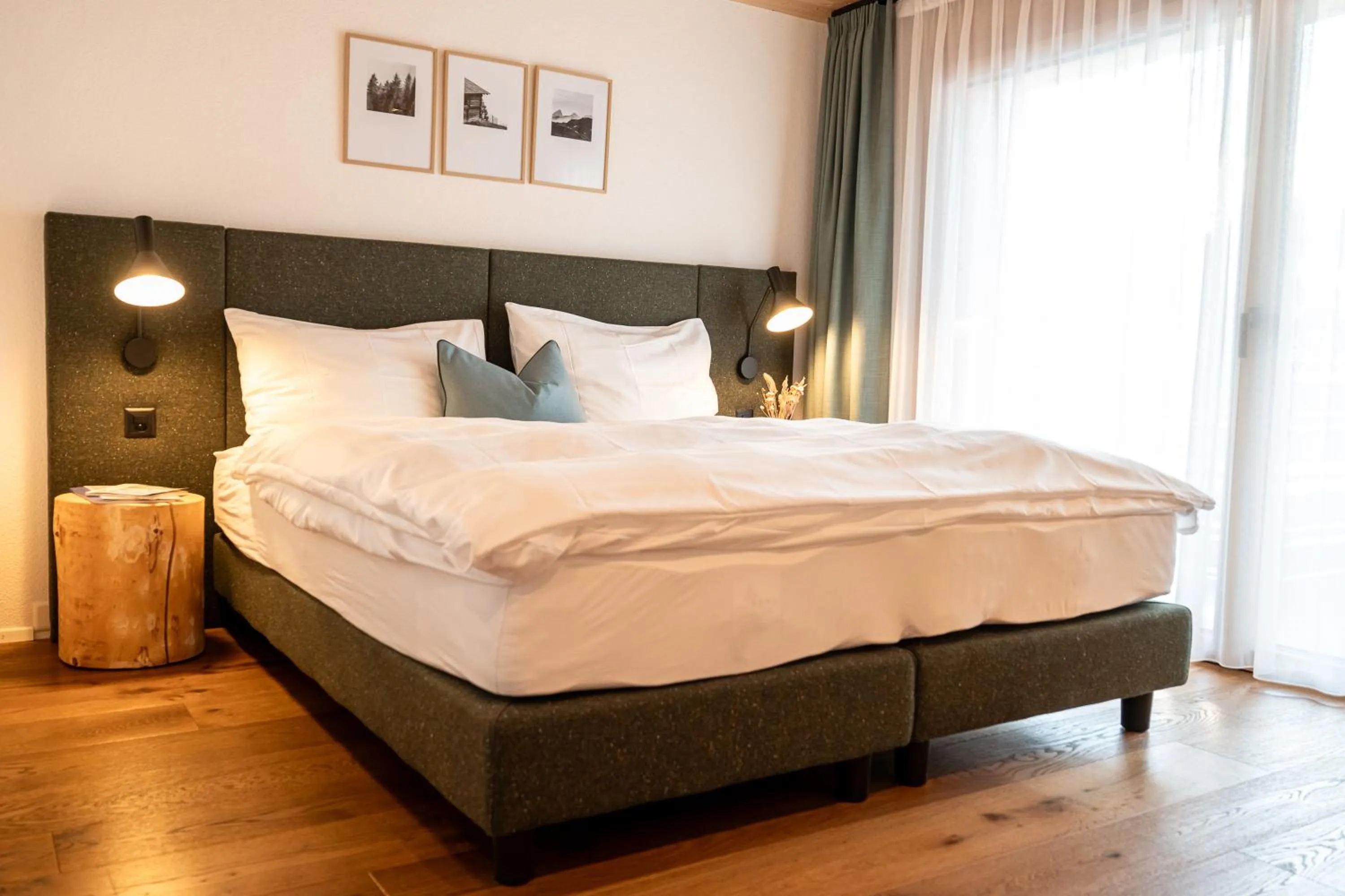 Bed in Flem Mountain Lodge