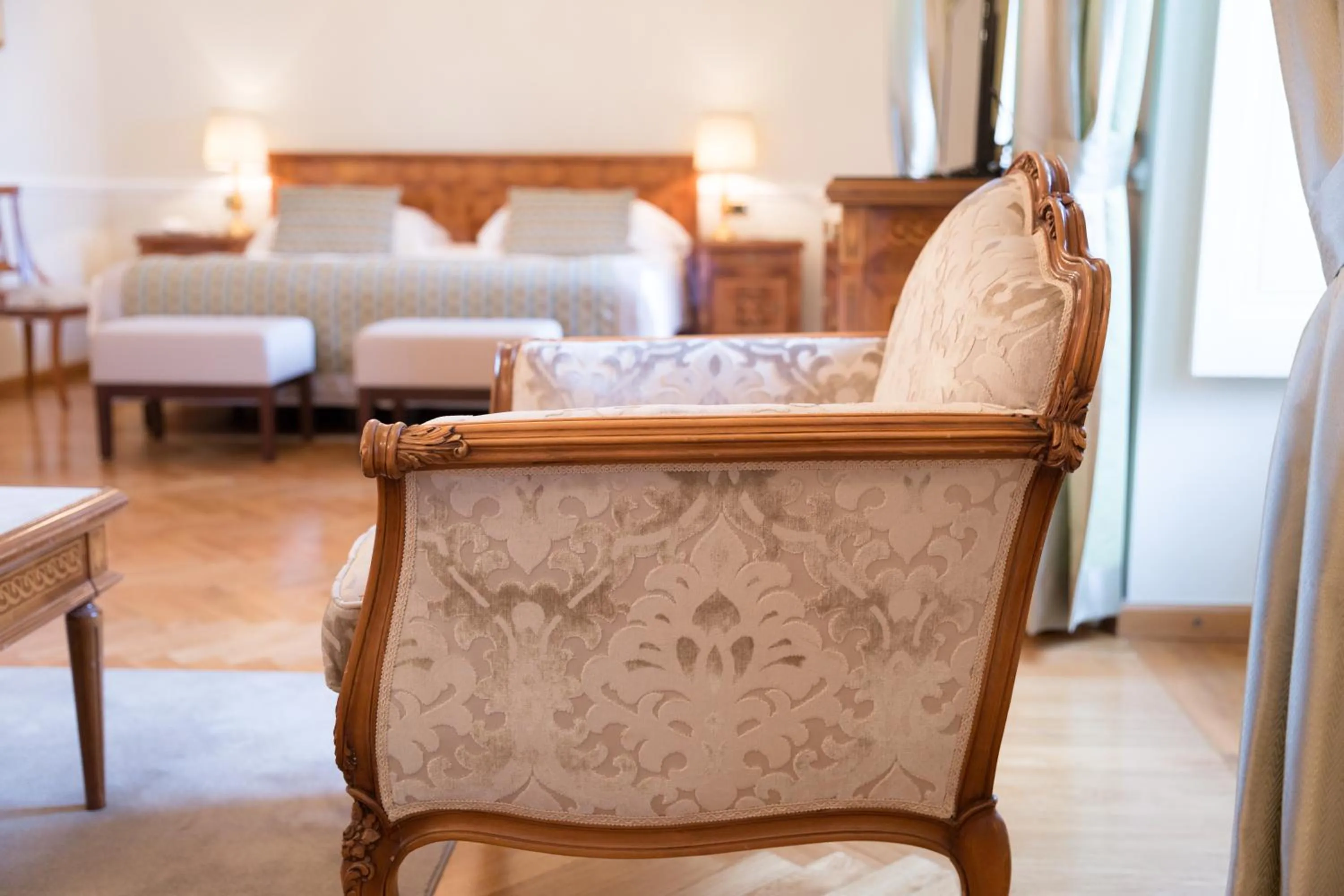 Decorative detail, Bed in Imperiale Palace Hotel