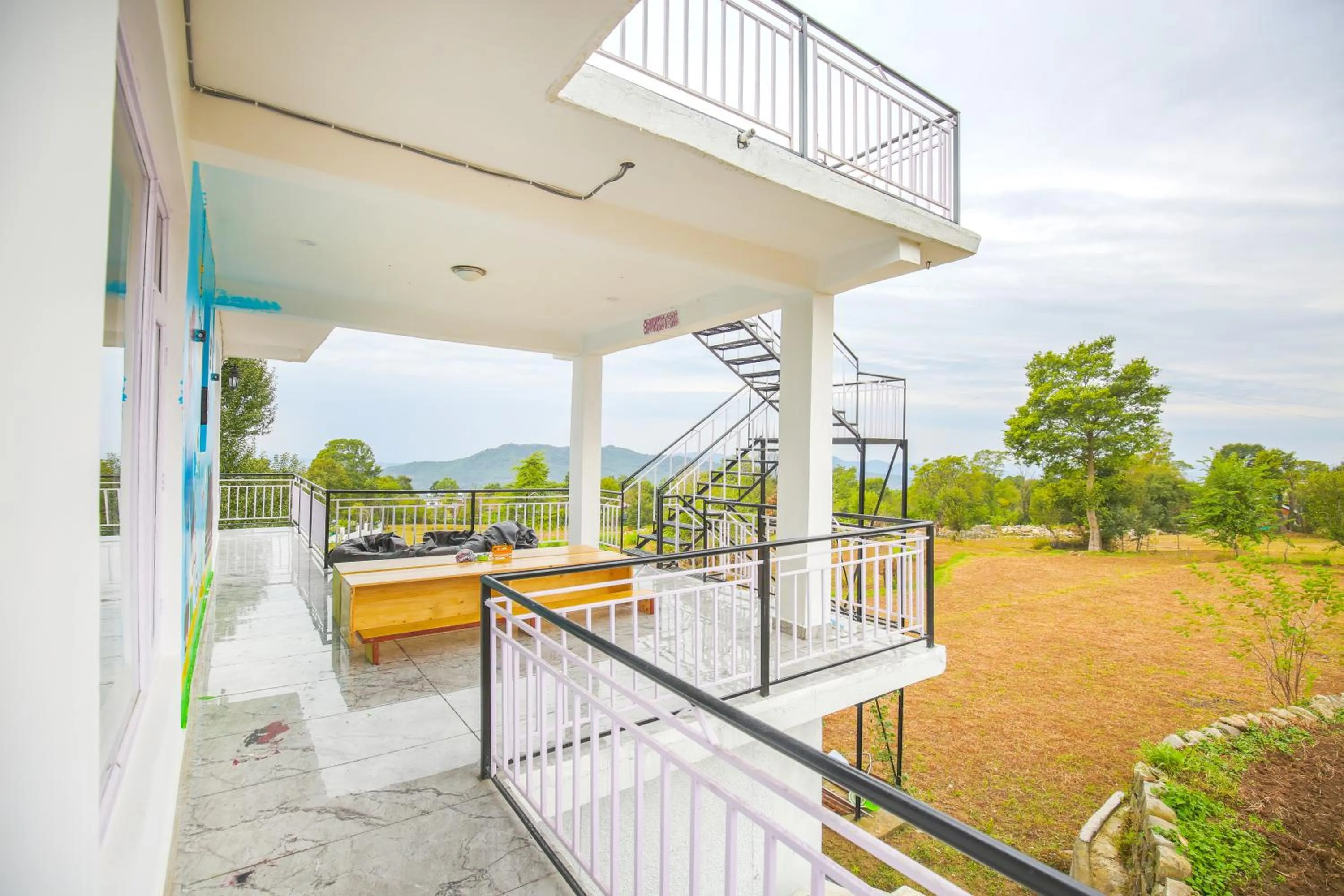 Patio in The Bunksters Bir