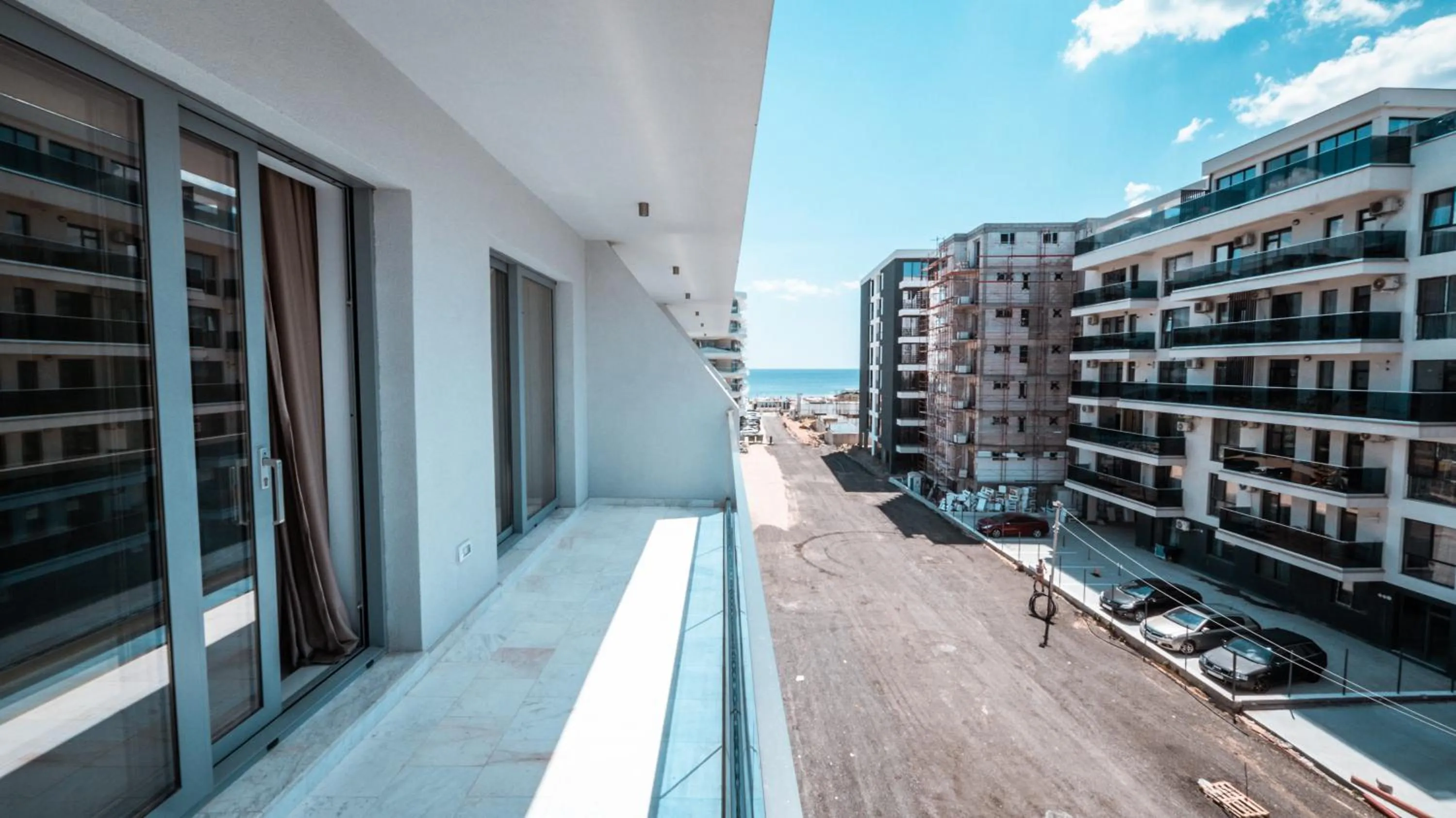 Balcony/Terrace in WAVE 4 Apartments Mamaia Nord