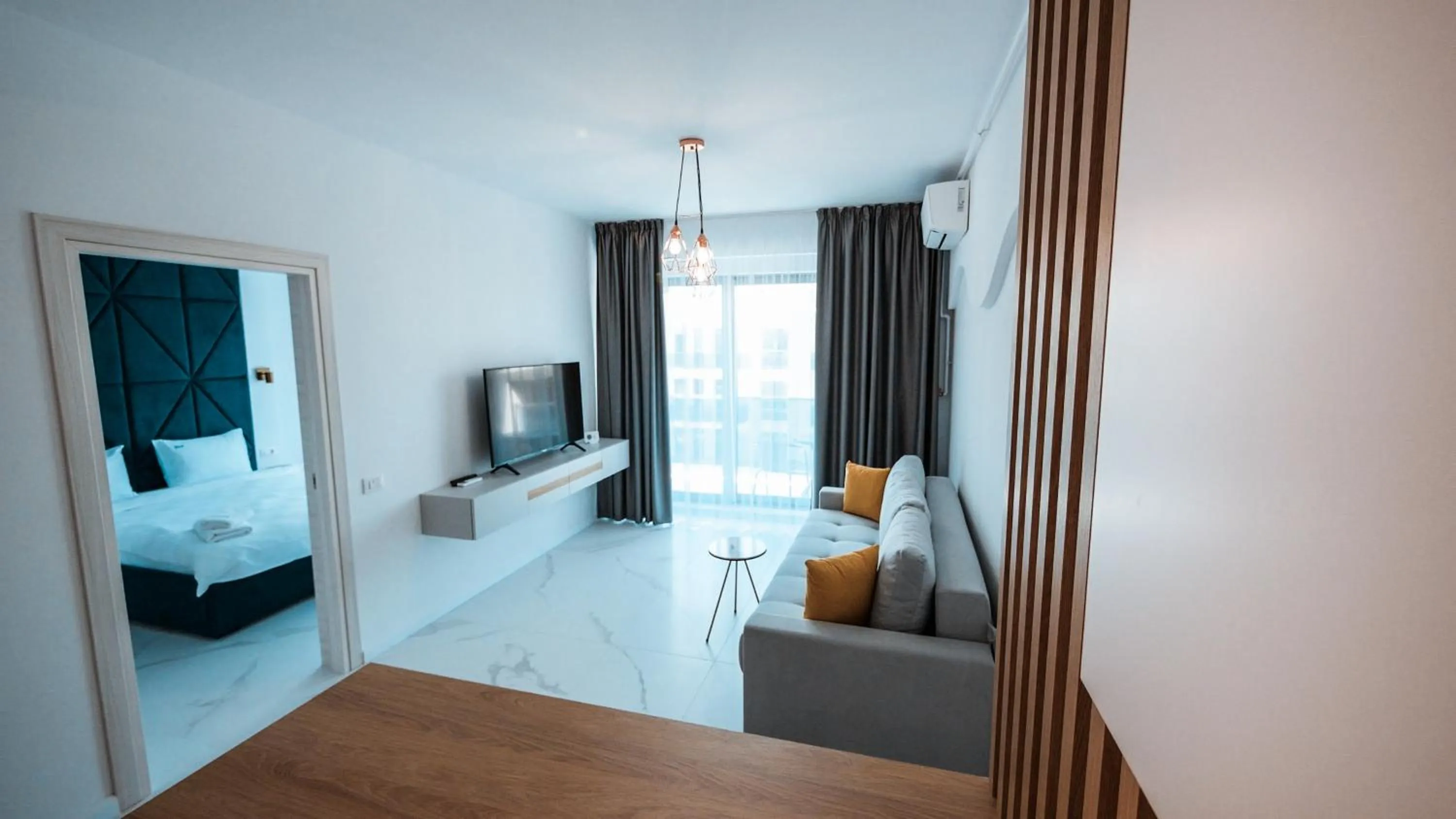 Bed in WAVE 4 Apartments Mamaia Nord