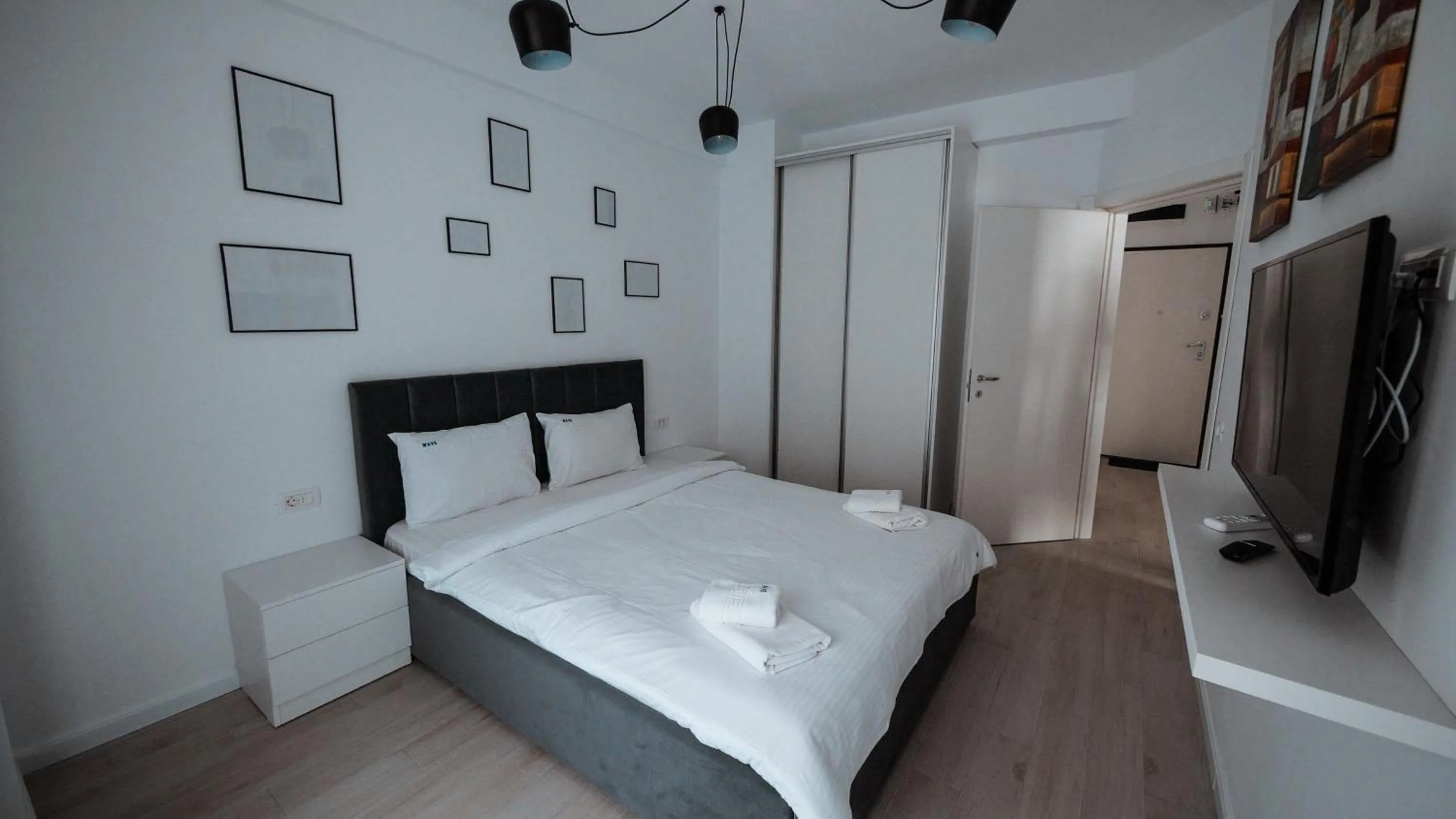 Bed in WAVE 4 Apartments Mamaia Nord