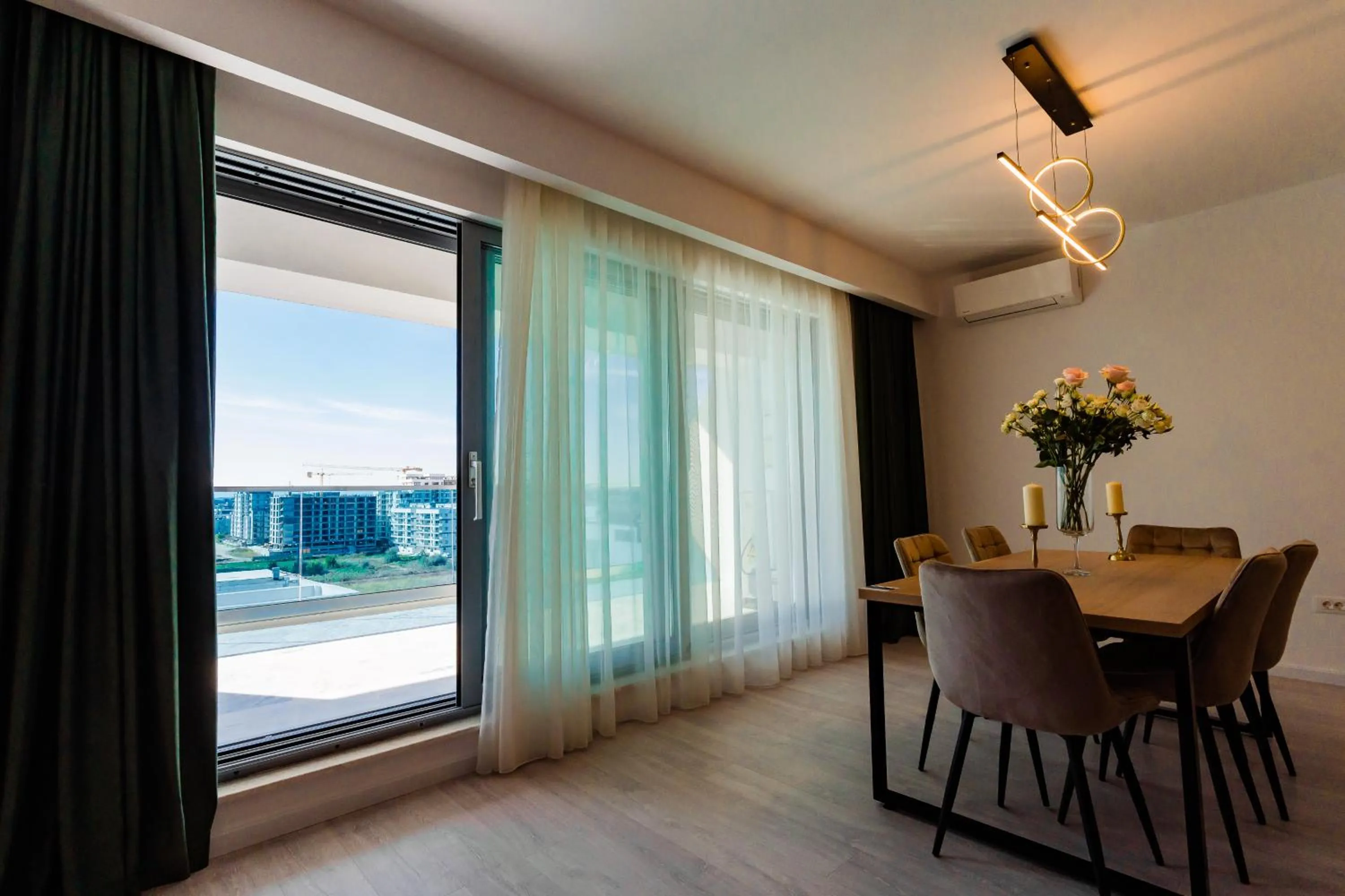 Living room in WAVE 4 Apartments Mamaia Nord