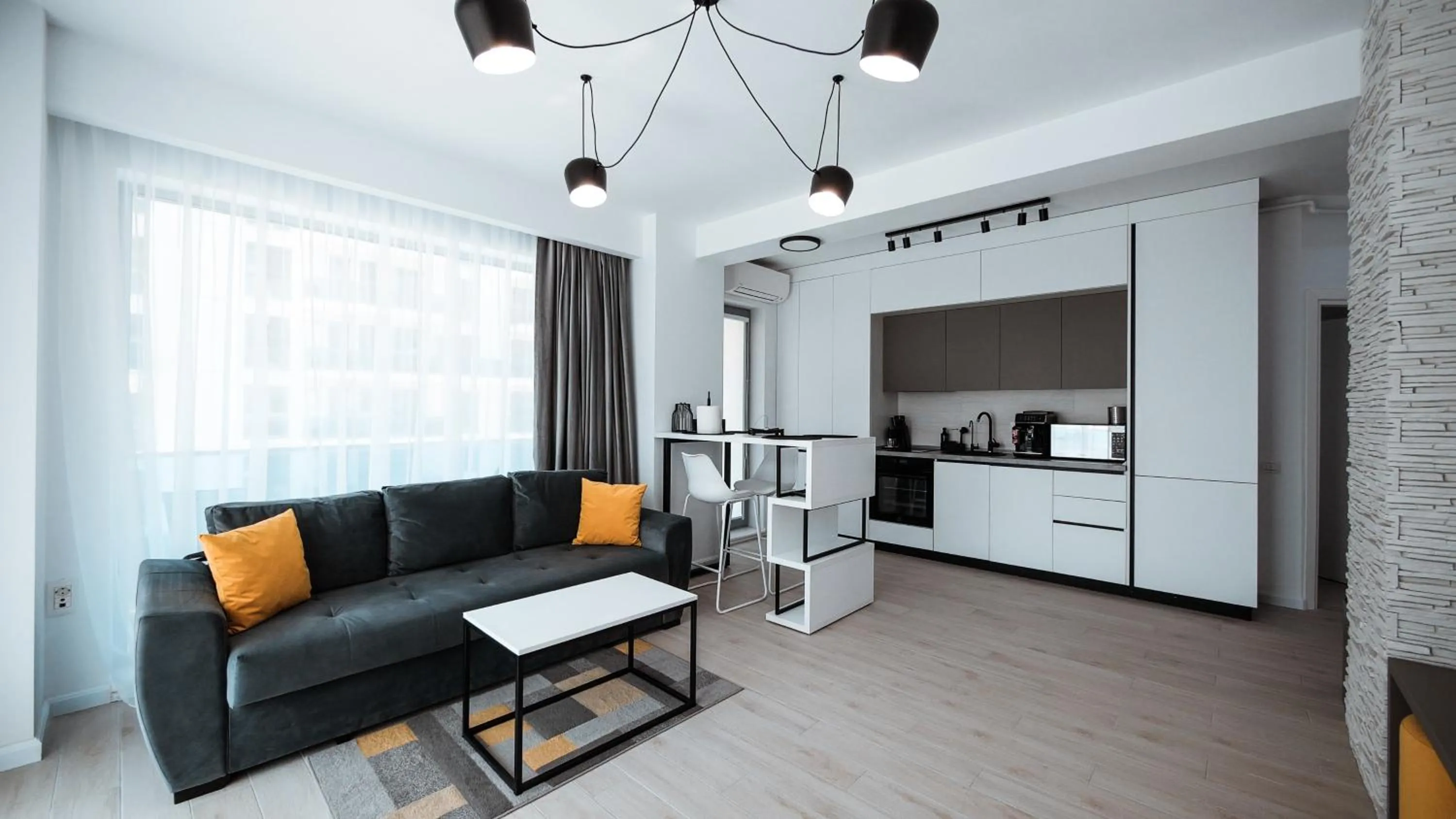 Kitchen or kitchenette in WAVE 4 Apartments Mamaia Nord