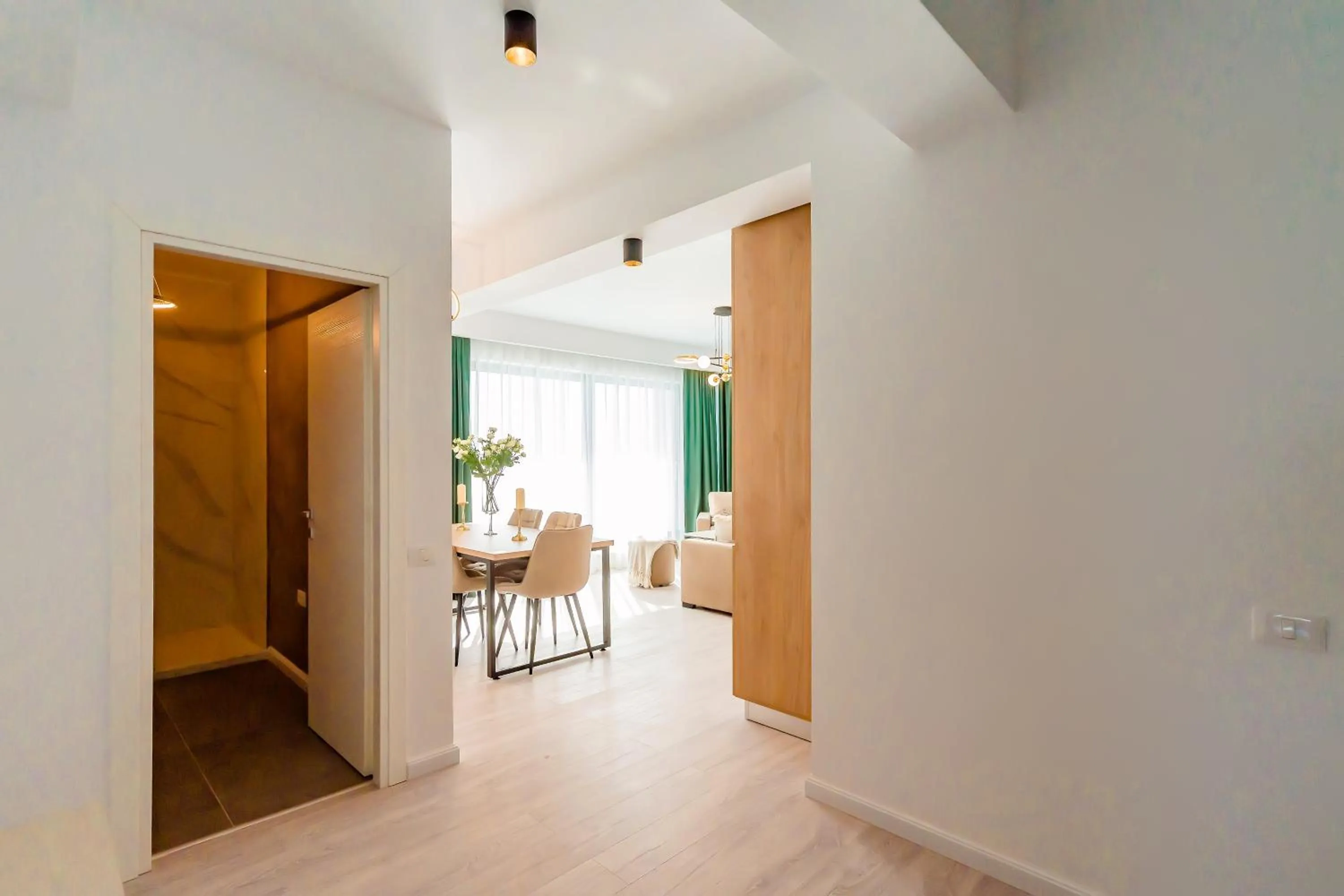 Seating area in WAVE 4 Apartments Mamaia Nord