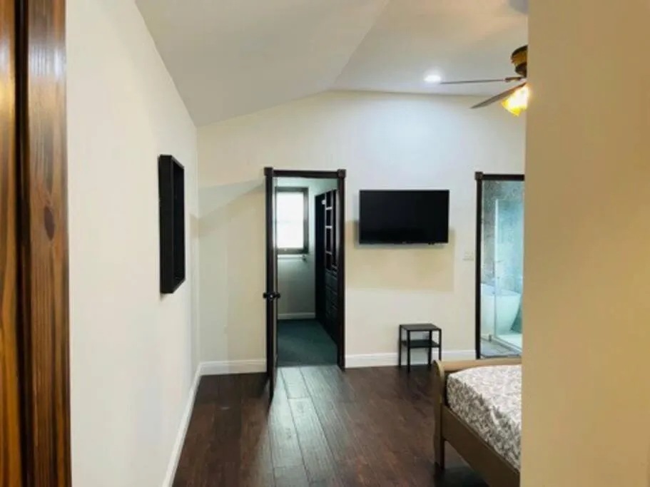 Bed in Spacious Home with Garden & Pool