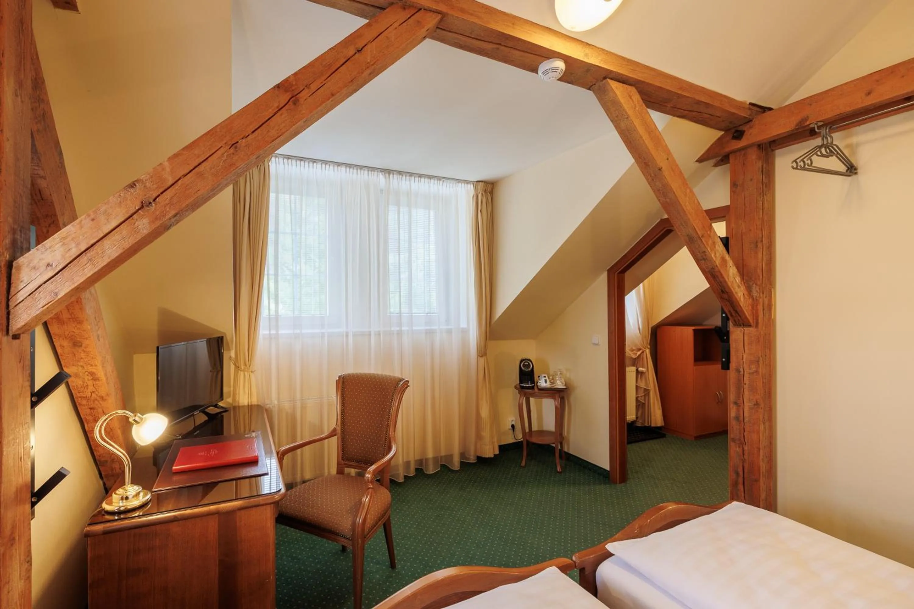 Seating area, Bed in Hotel U Zámečku Cihelny