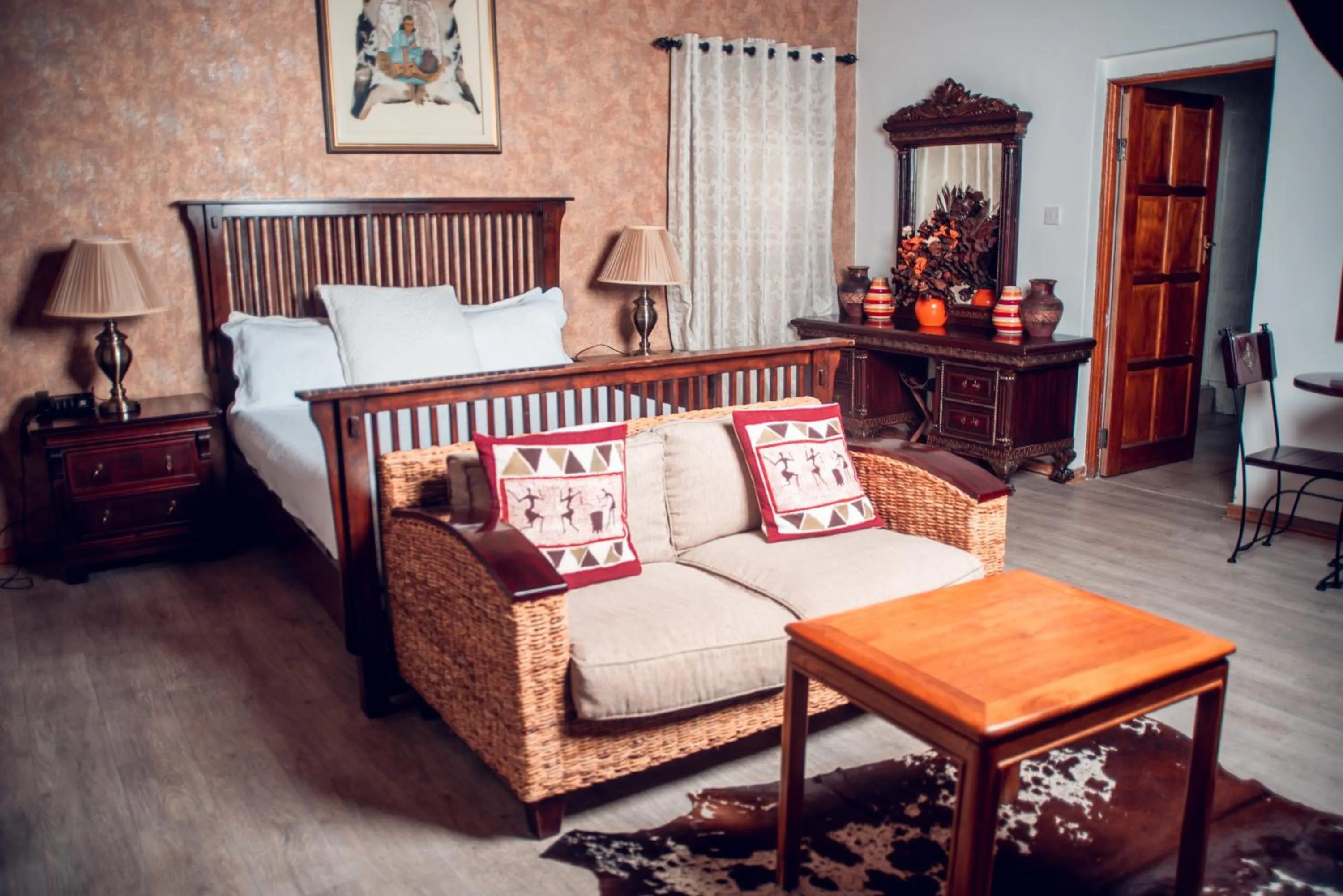 Bed in African Home Hotel