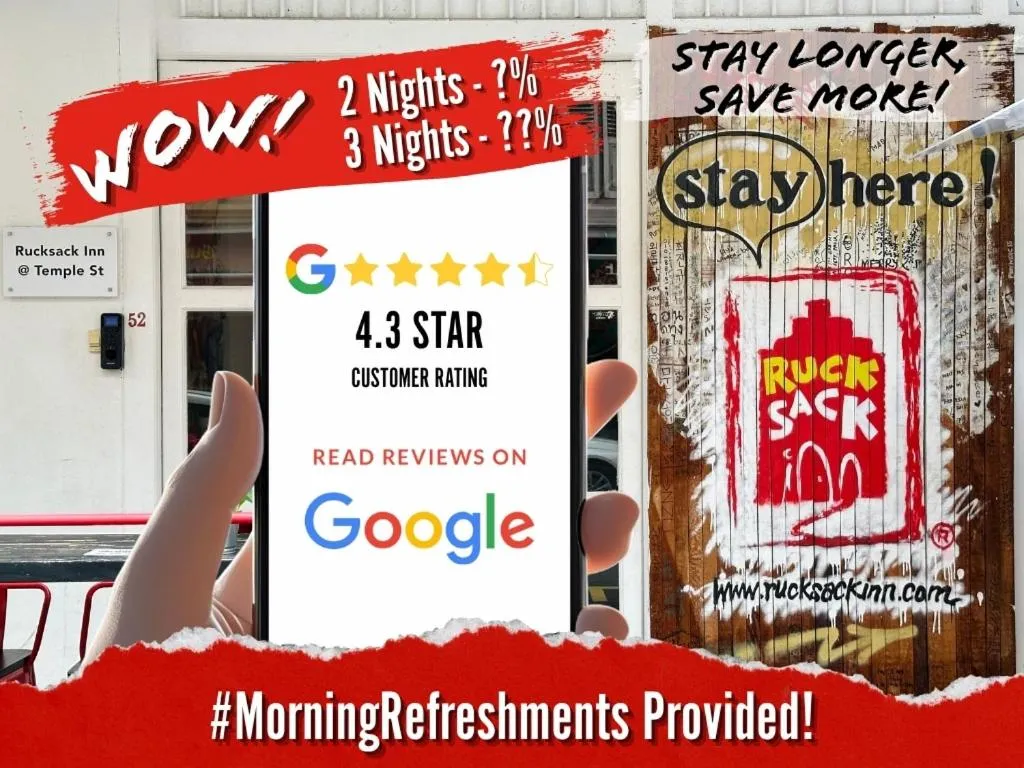 Property building in Rucksack Inn Temple Street