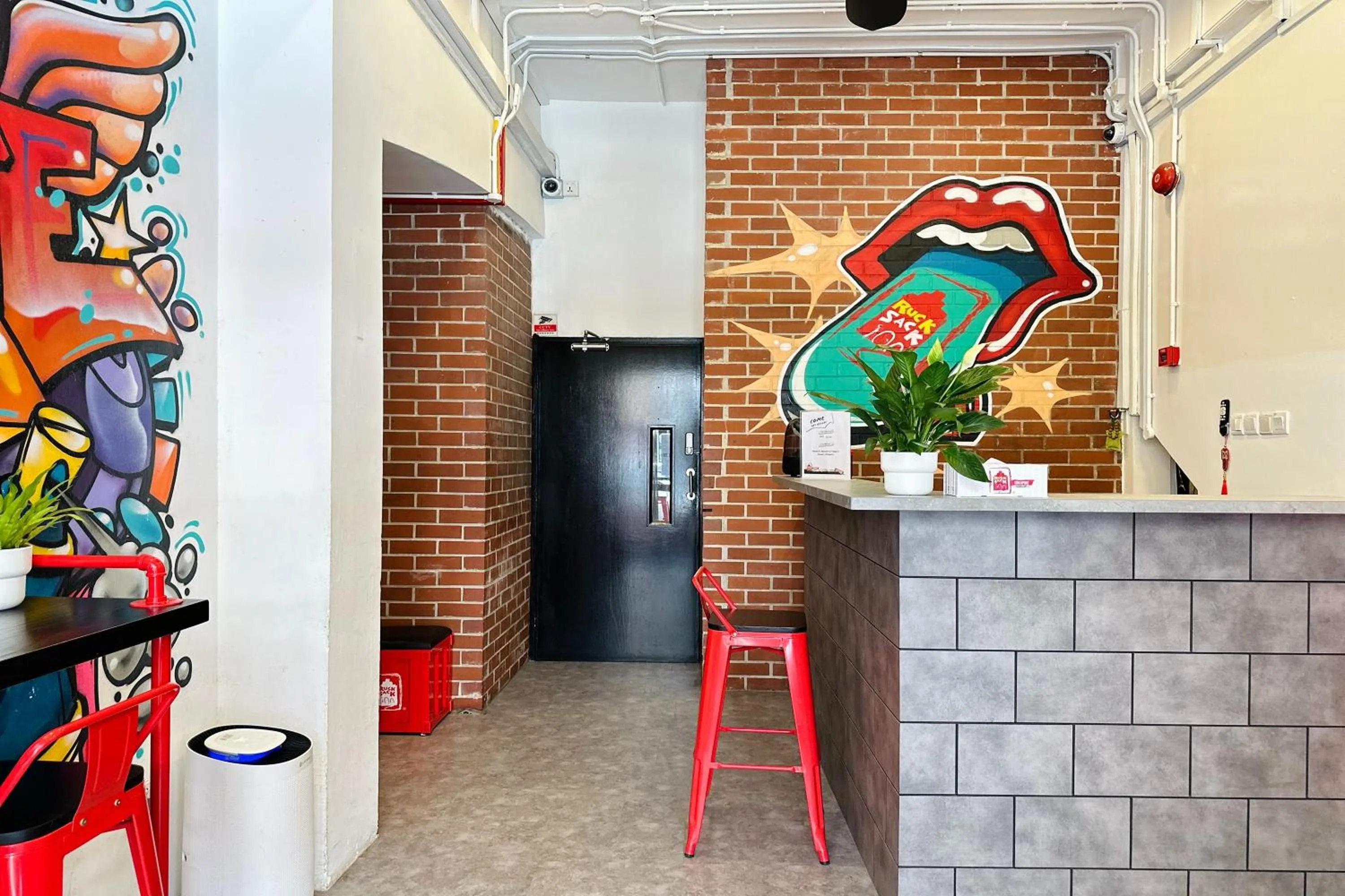 Lobby or reception in Rucksack Inn Temple Street