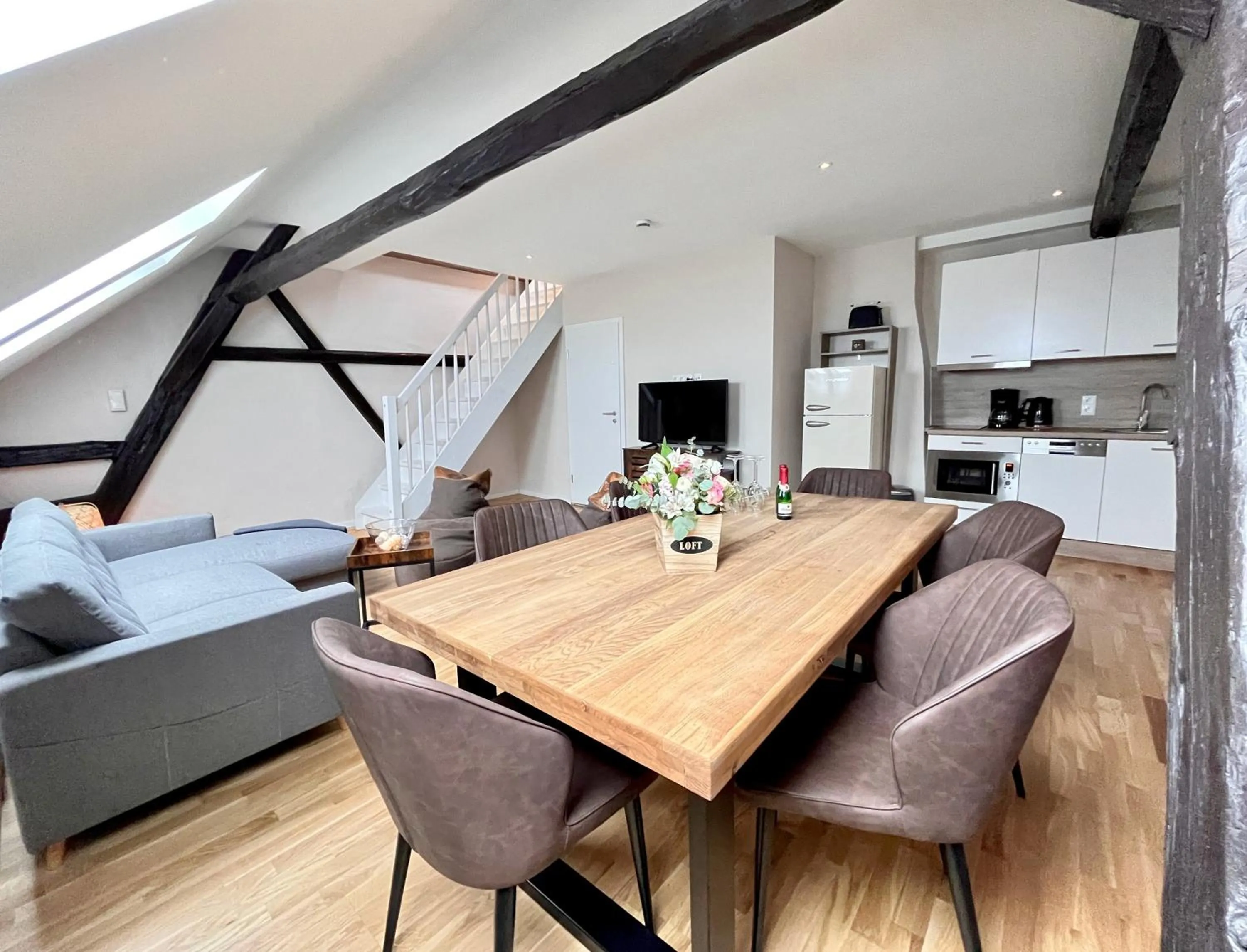 Kitchen or kitchenette in Chalet & Apart Fichtelberger Blick