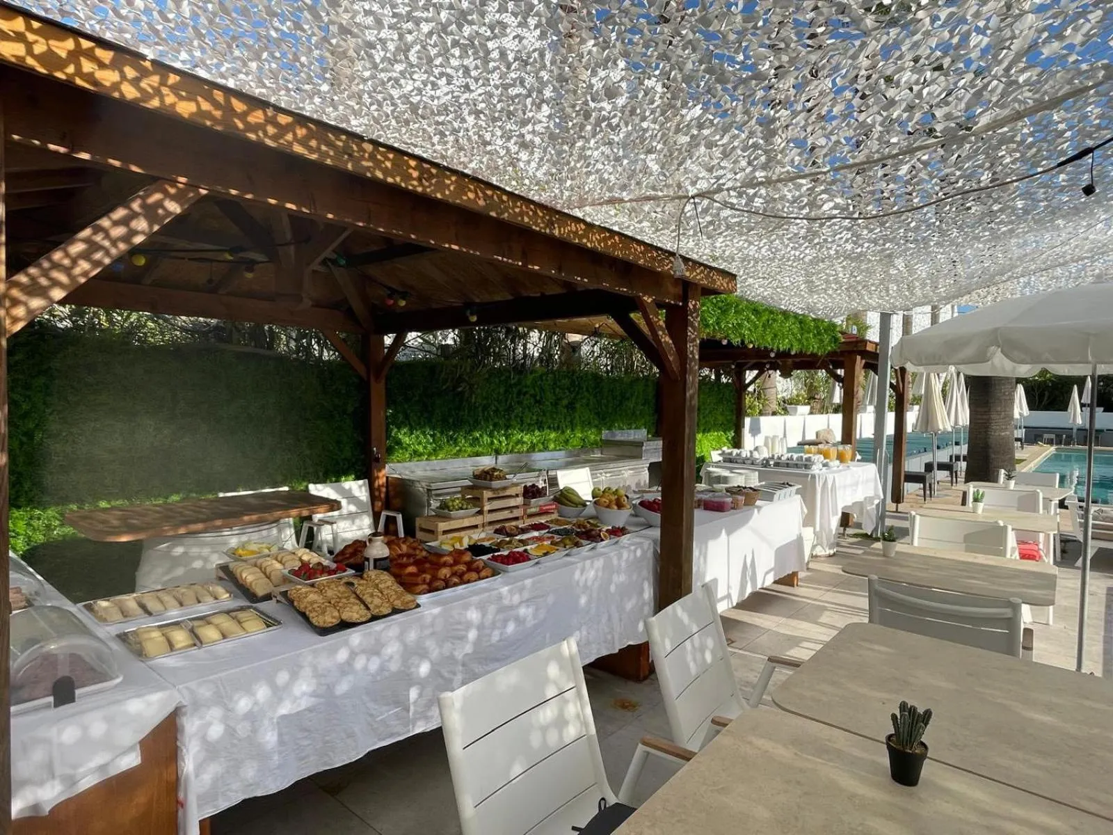 Breakfast in Le Jardin de Babylone Résidence Festive & Naturiste "réservé aux couples uniquement"