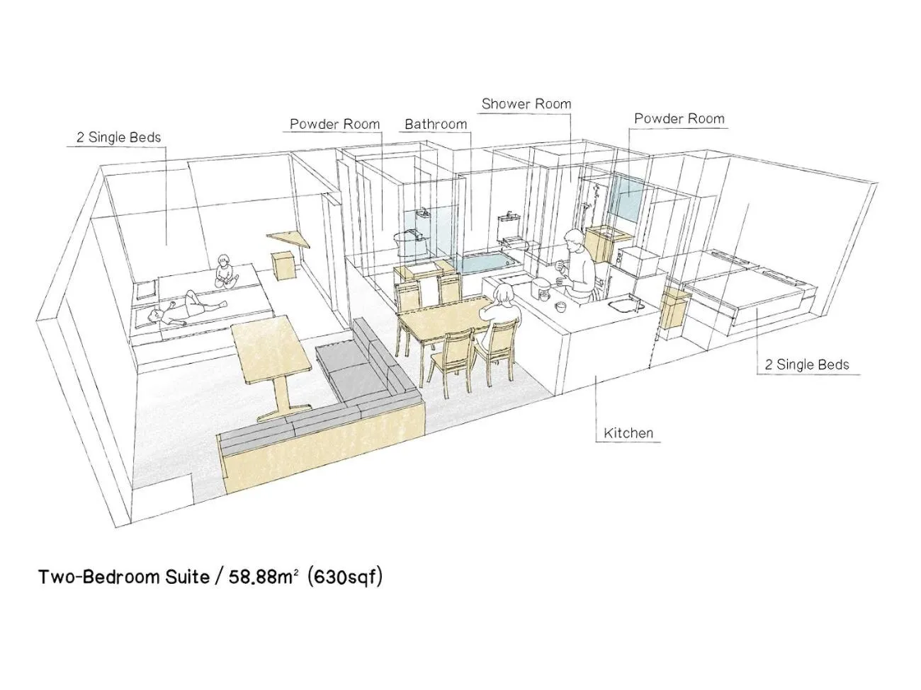 Floor plan in MIMARU Tokyo Station East