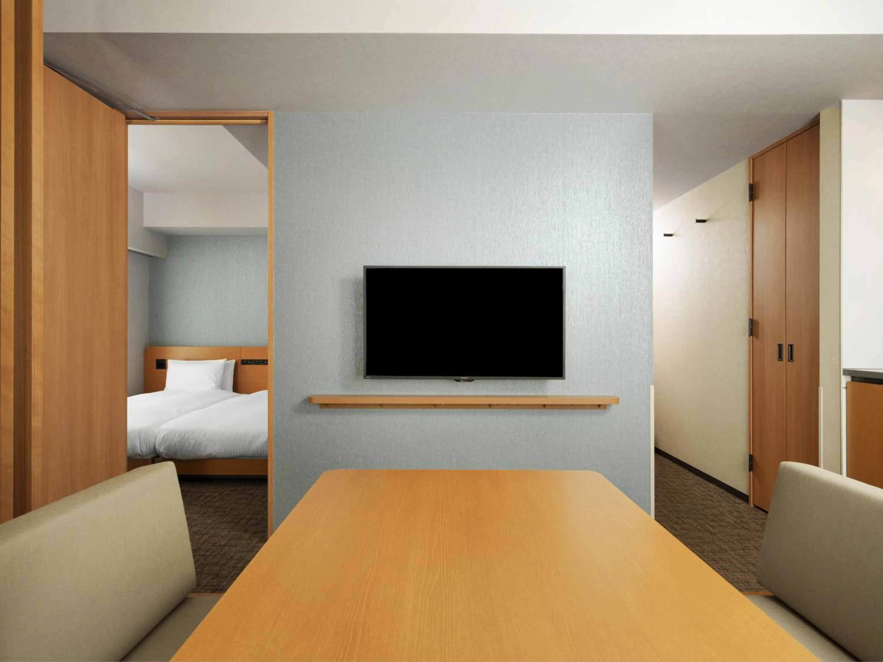 Living room, Bed in MIMARU Tokyo Station East