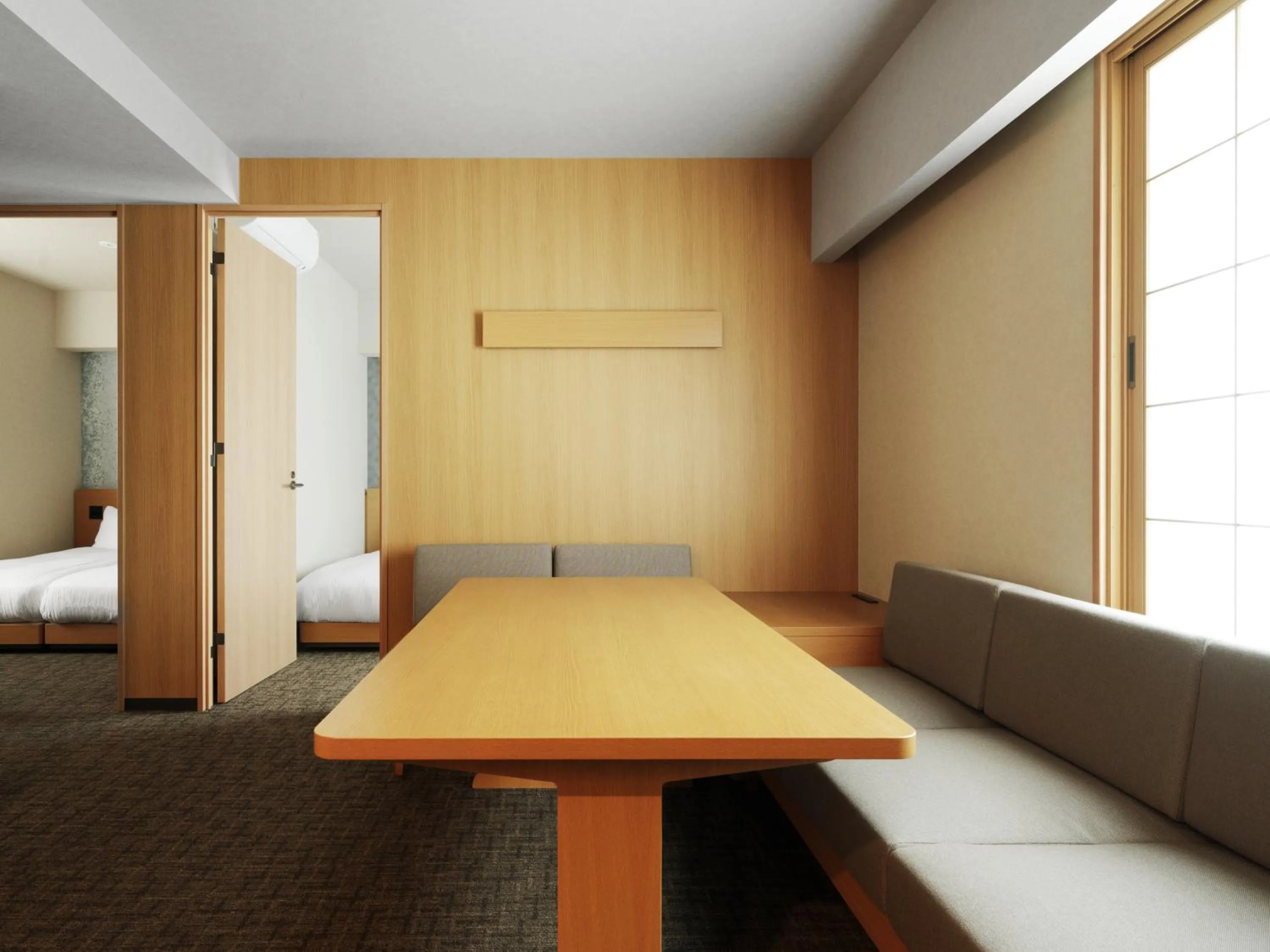 Living room, Bed in MIMARU Tokyo Station East