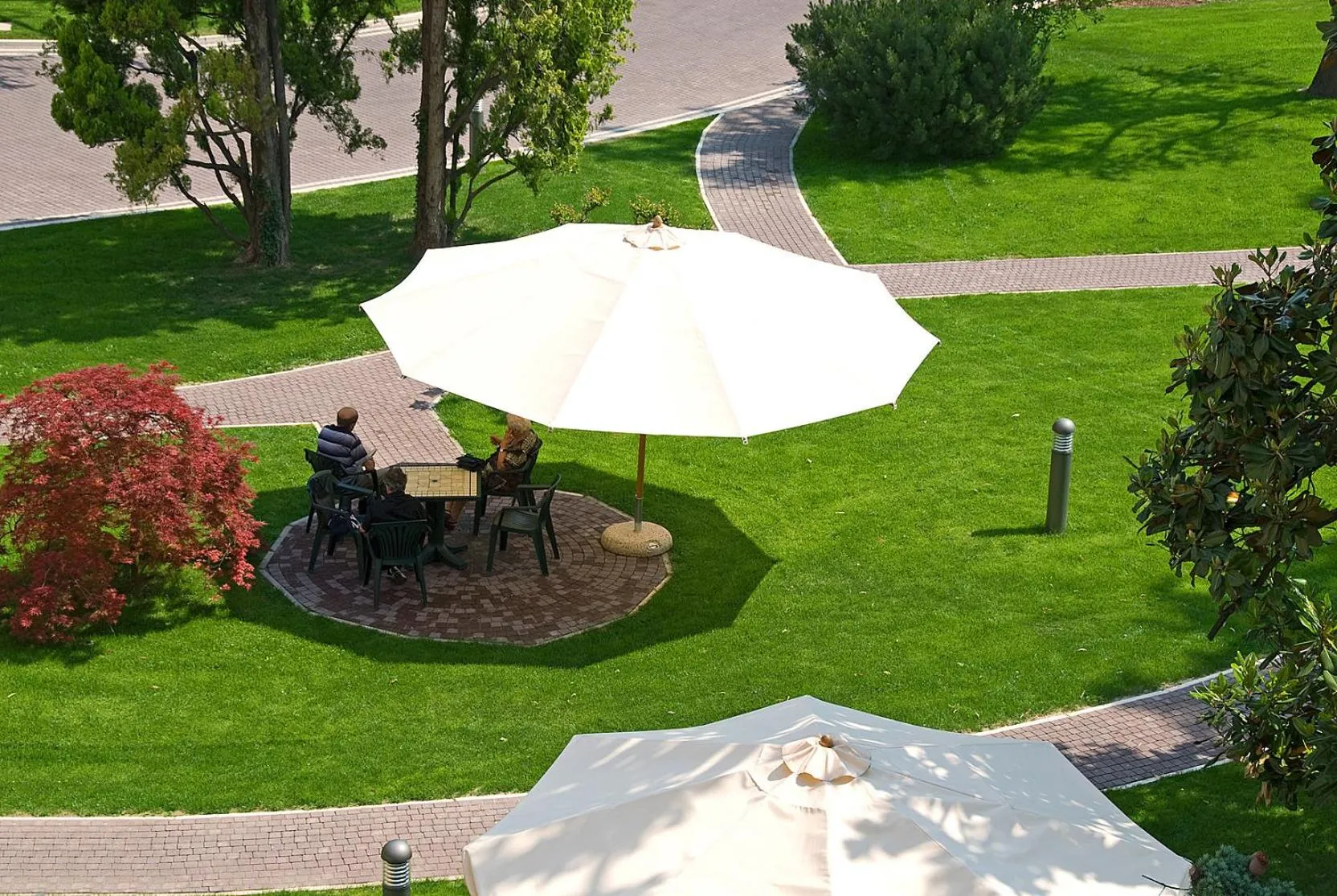 Garden in Hotel Columbia Terme