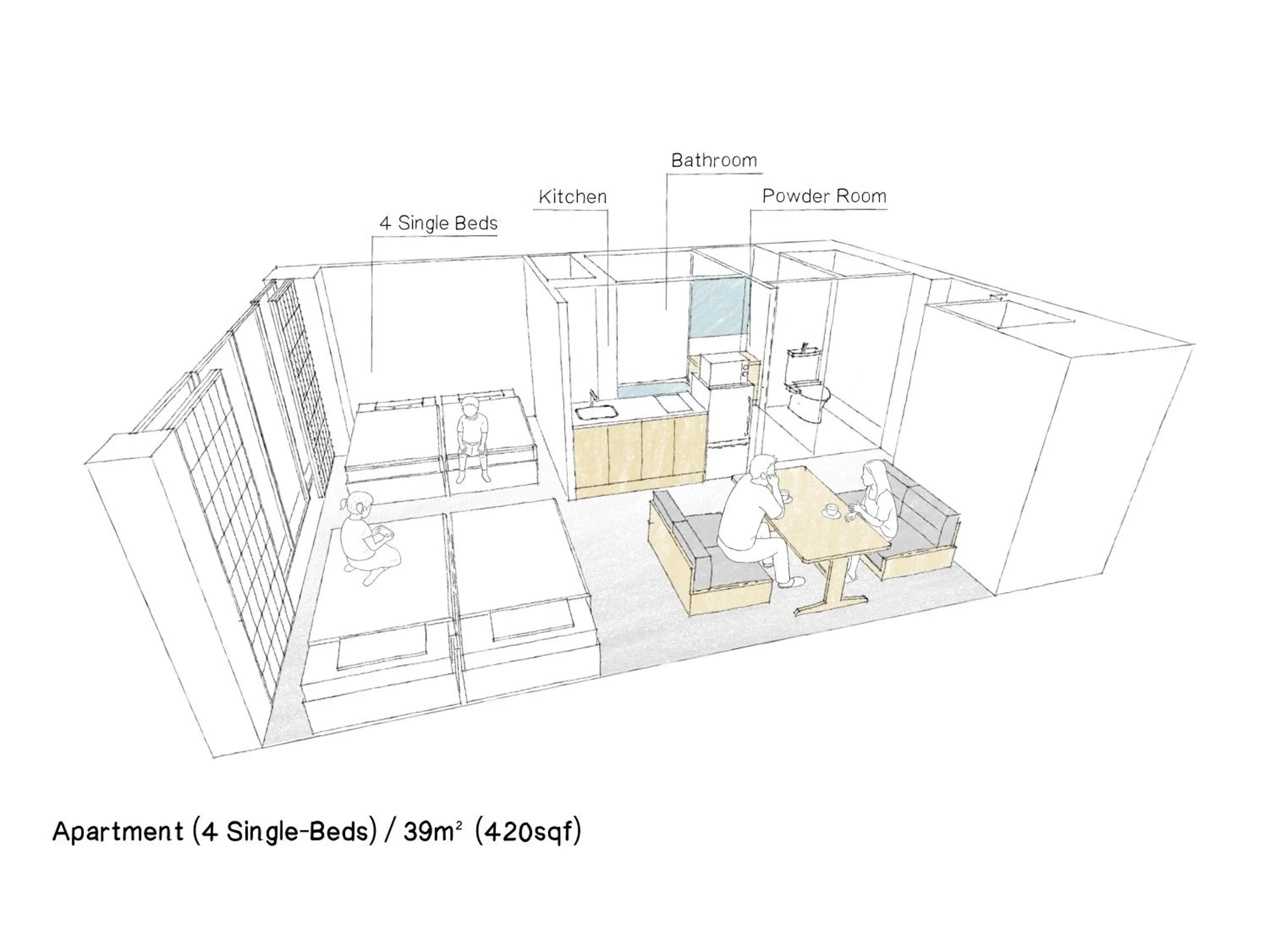 Floor plan in MIMARU Tokyo Kinshicho