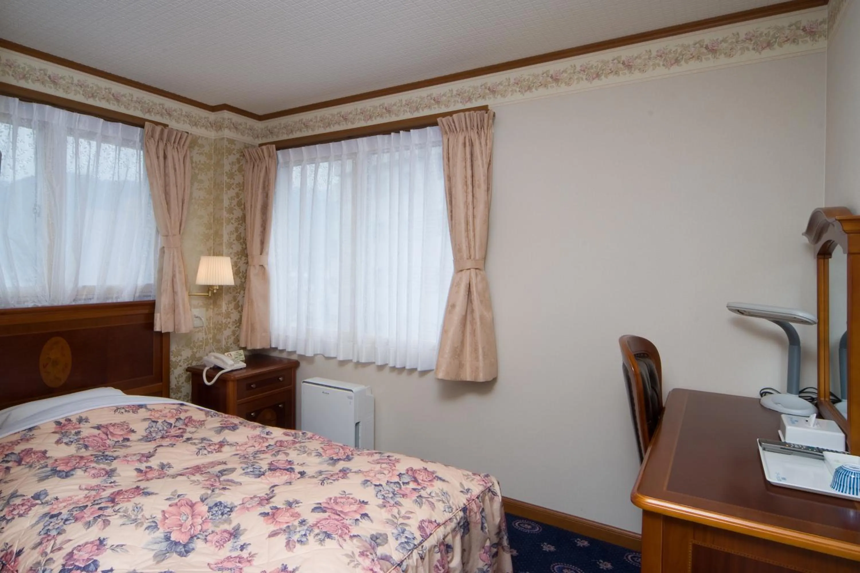 Photo of the whole room, Bed in Beppu Station Hotel