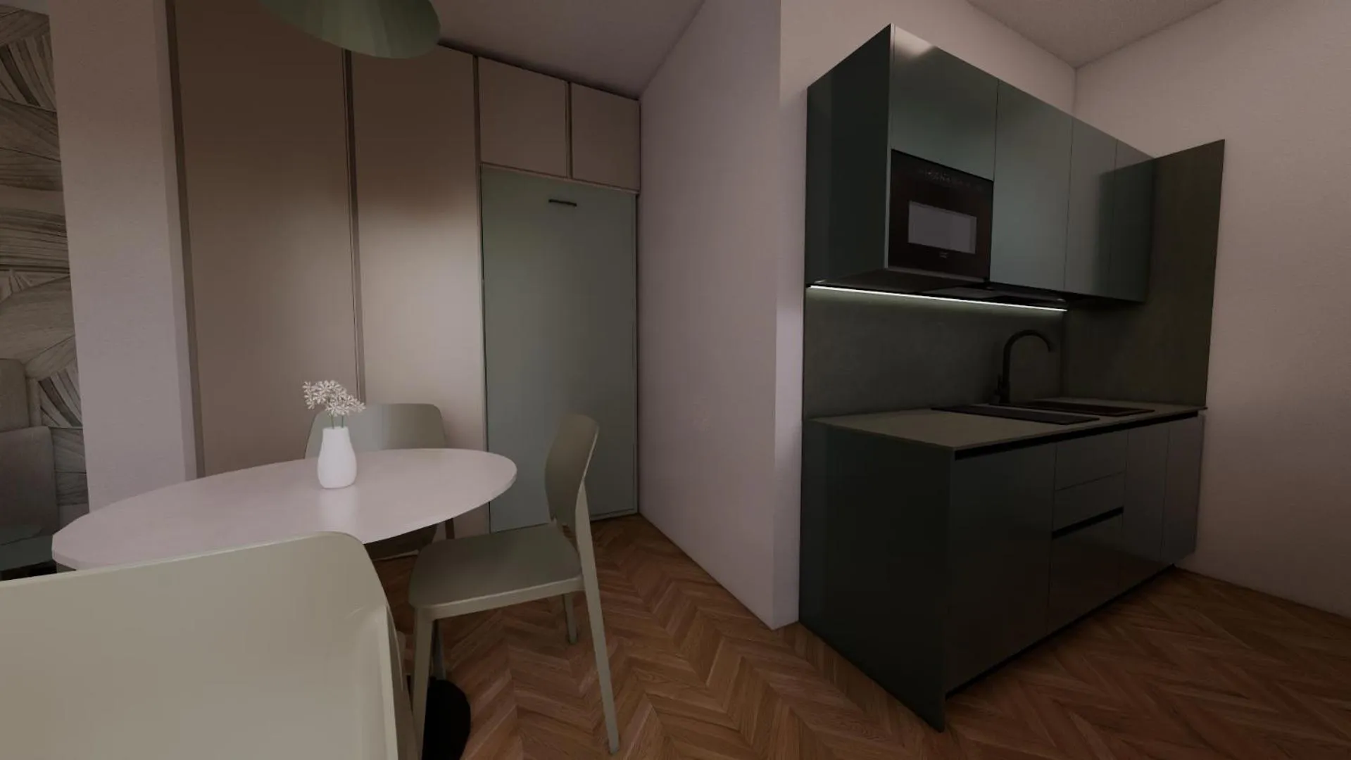 Kitchen or kitchenette in Hotel Bristol