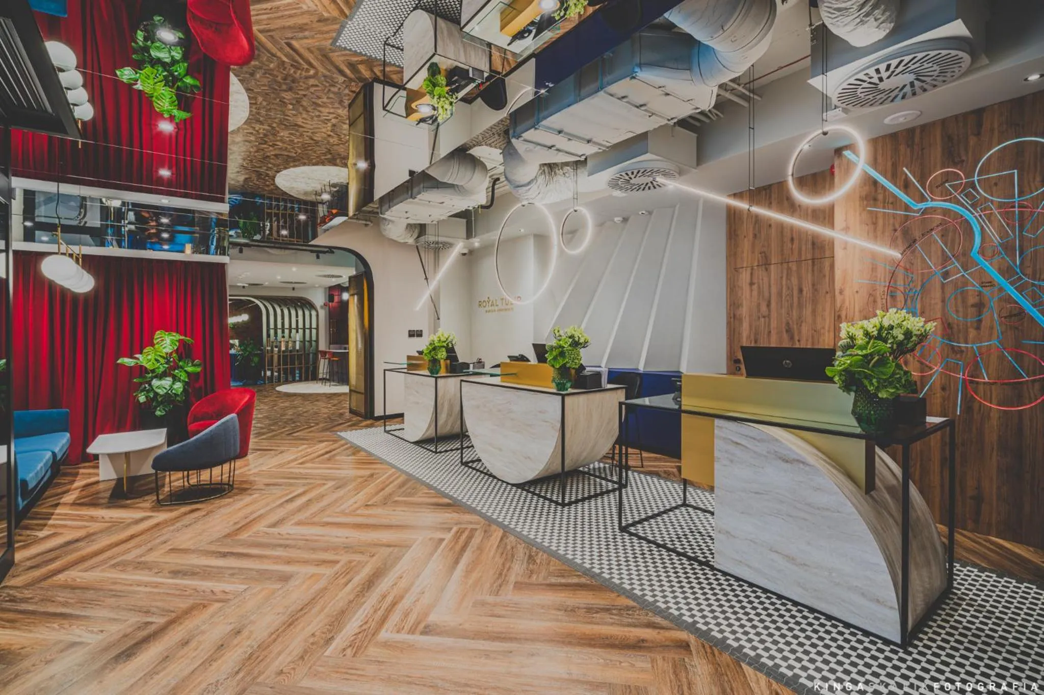 Lobby or reception in Royal Tulip Warsaw Centre