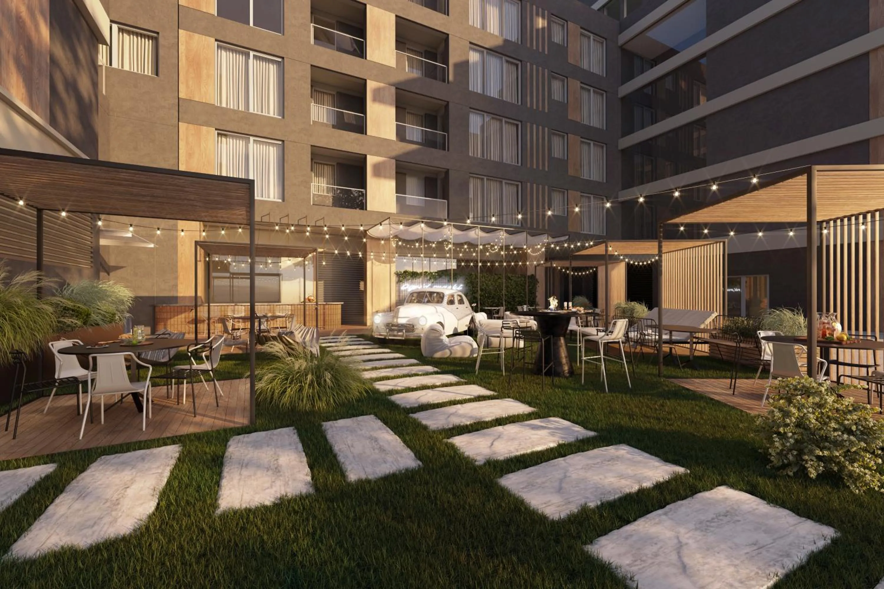 Patio in Royal Tulip Warsaw Centre