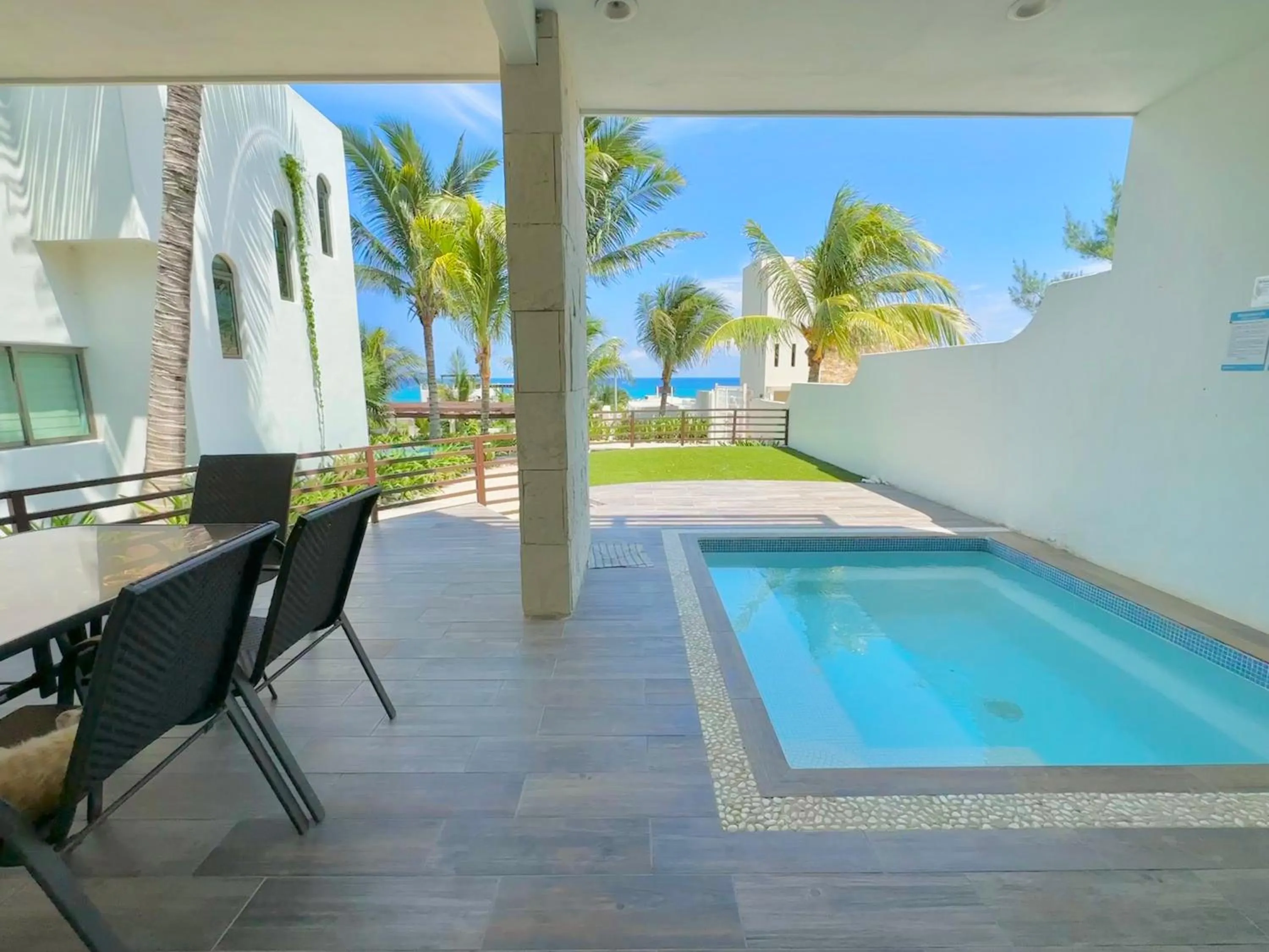 Patio in Villas Amanecer by Andiani Travel