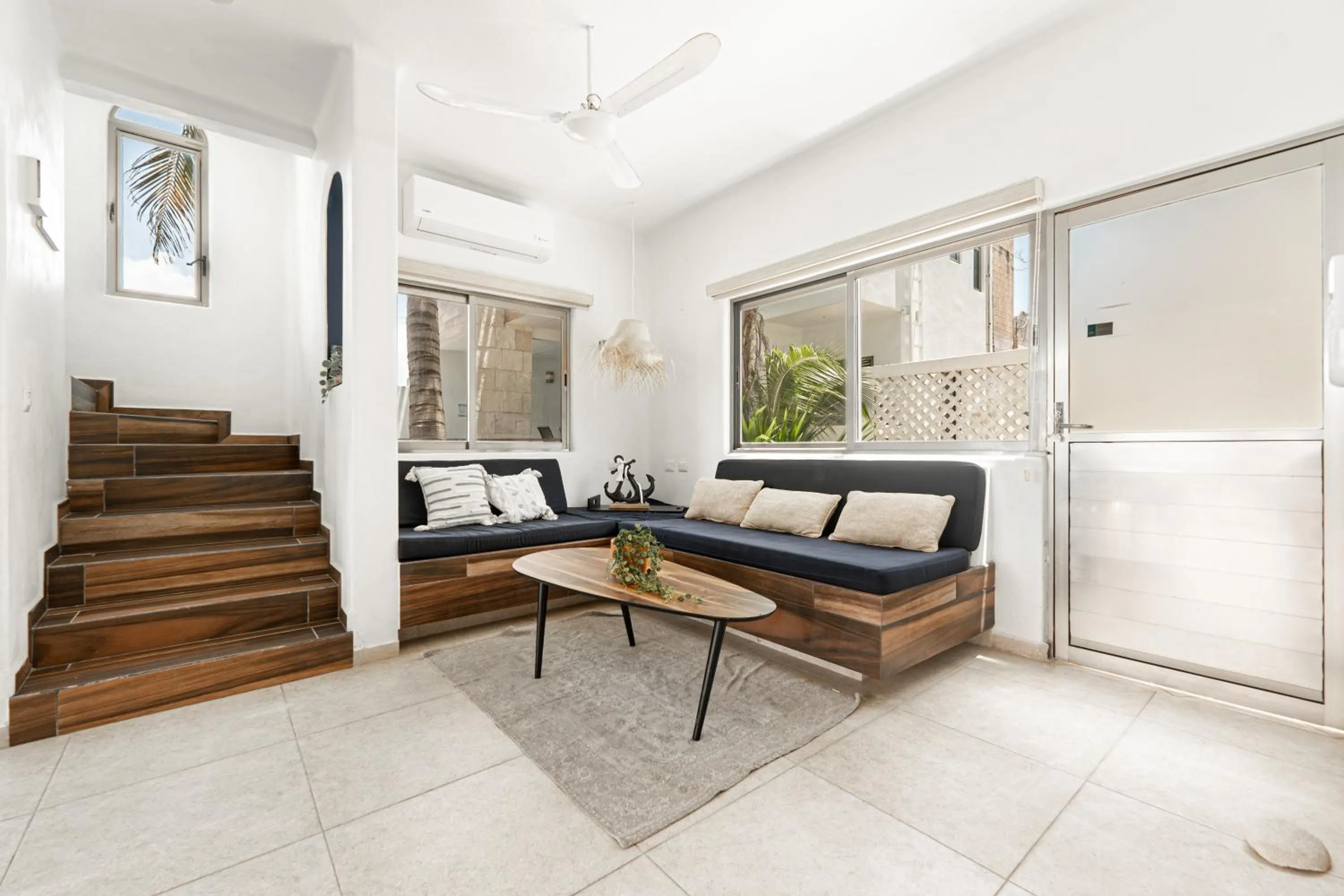 Living room in Villas Amanecer by Andiani Travel