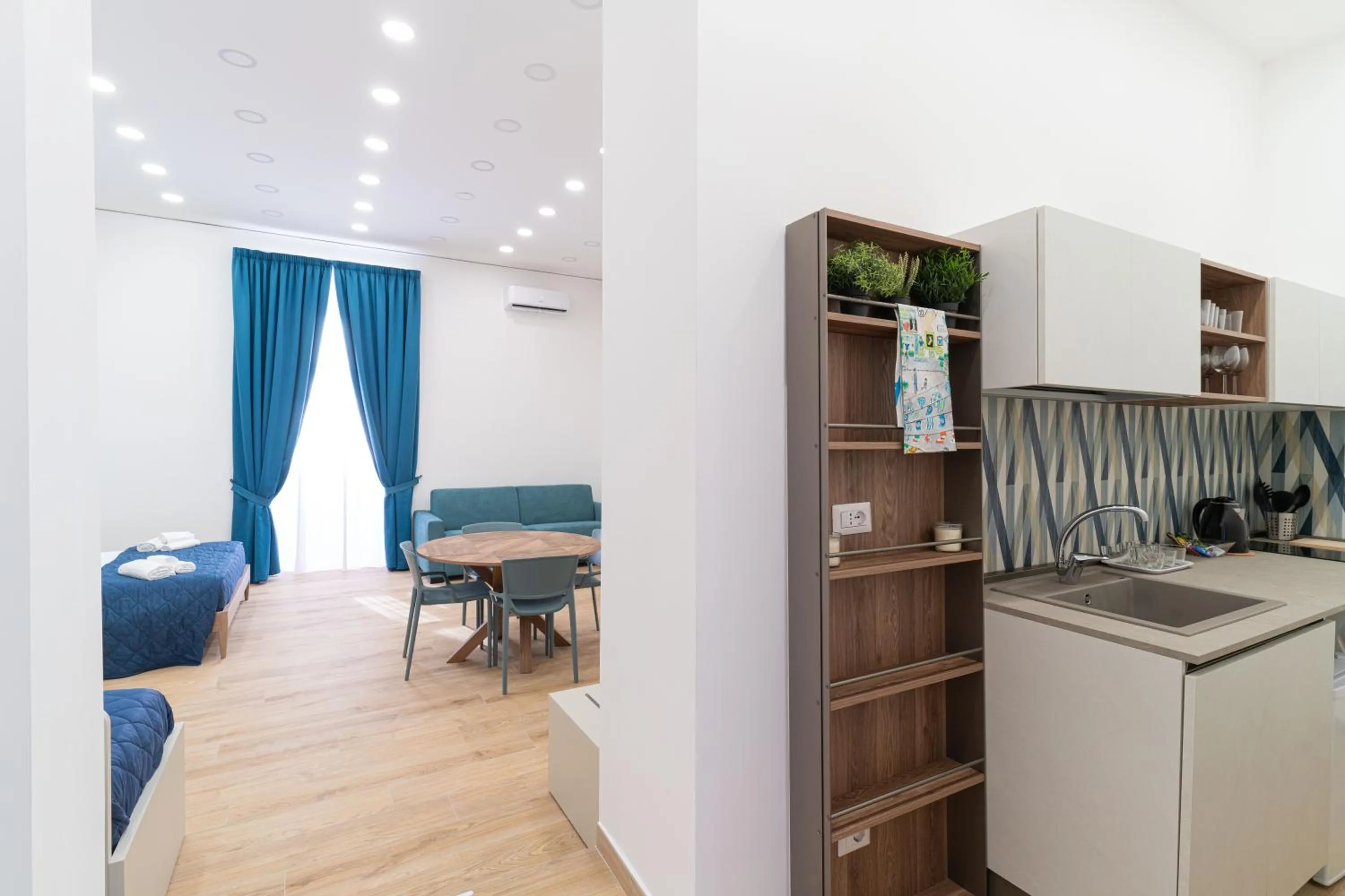 Kitchen or kitchenette in Toto e Peppino Luxury Rooms