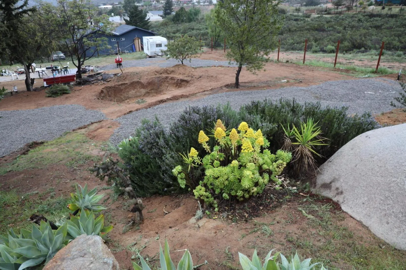 Garden in Ecovino Valle de Guadalupe