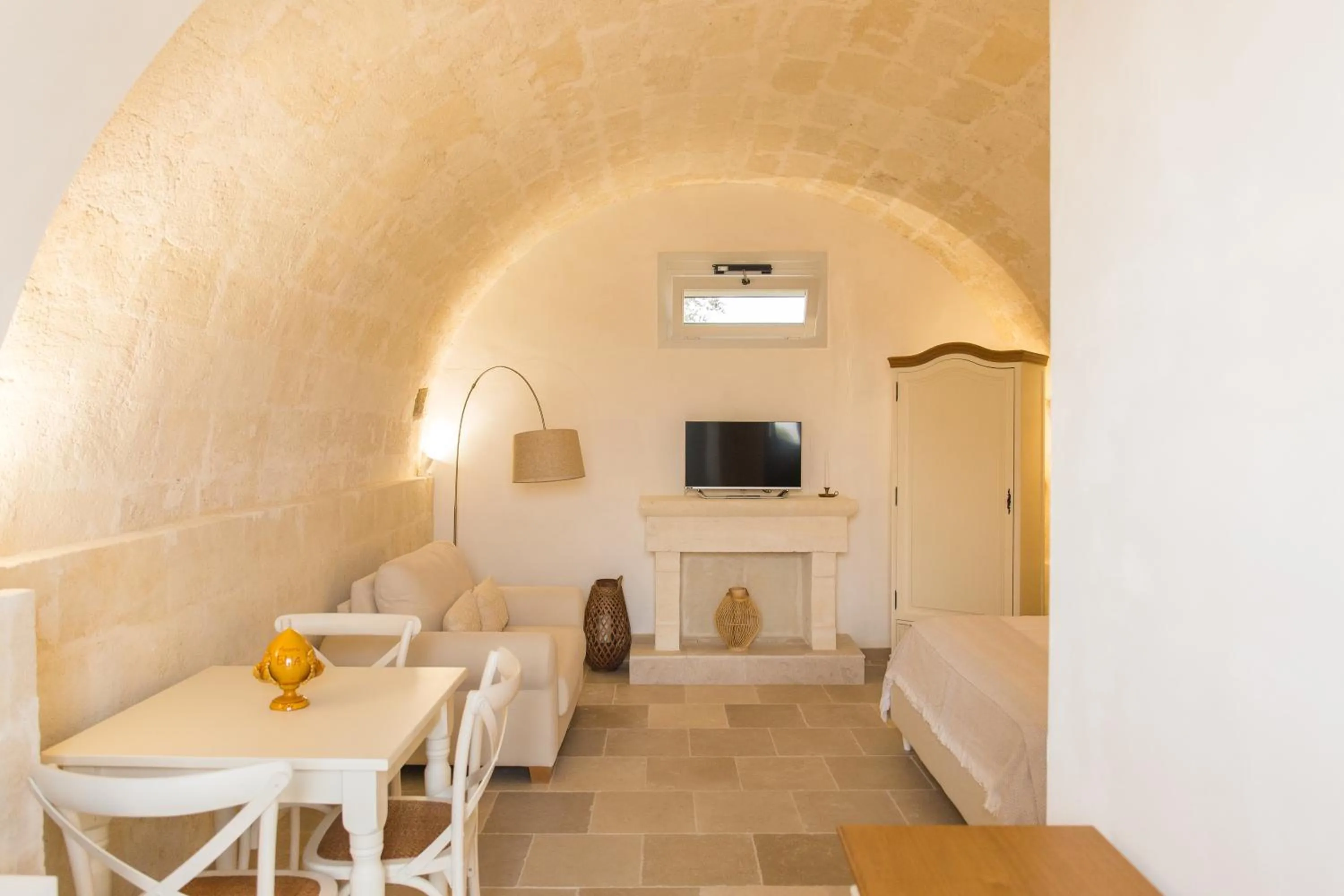 Seating area in Masseria Ella