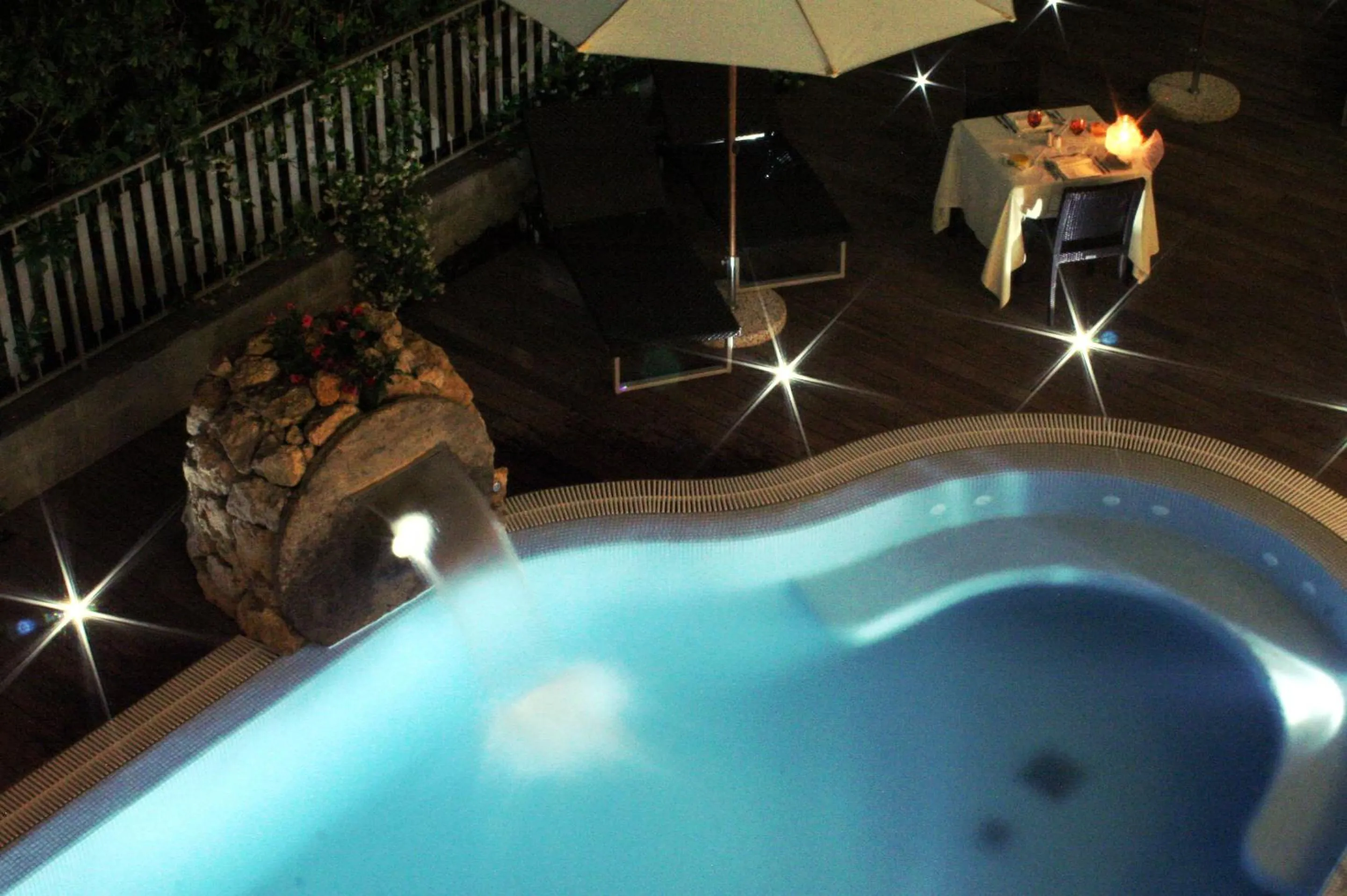 Pool view in Hotel La Pigna