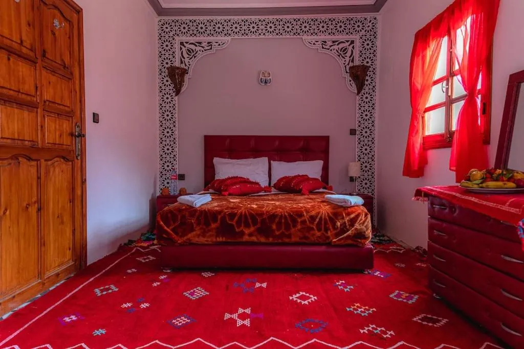 Bed in Amazigh Family Riad
