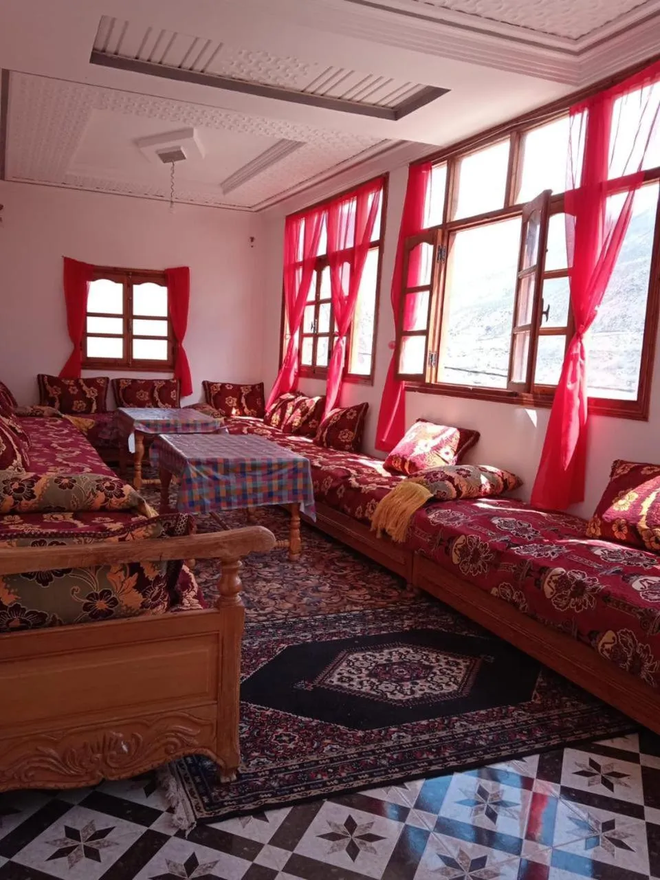 Bed in Amazigh Family Riad