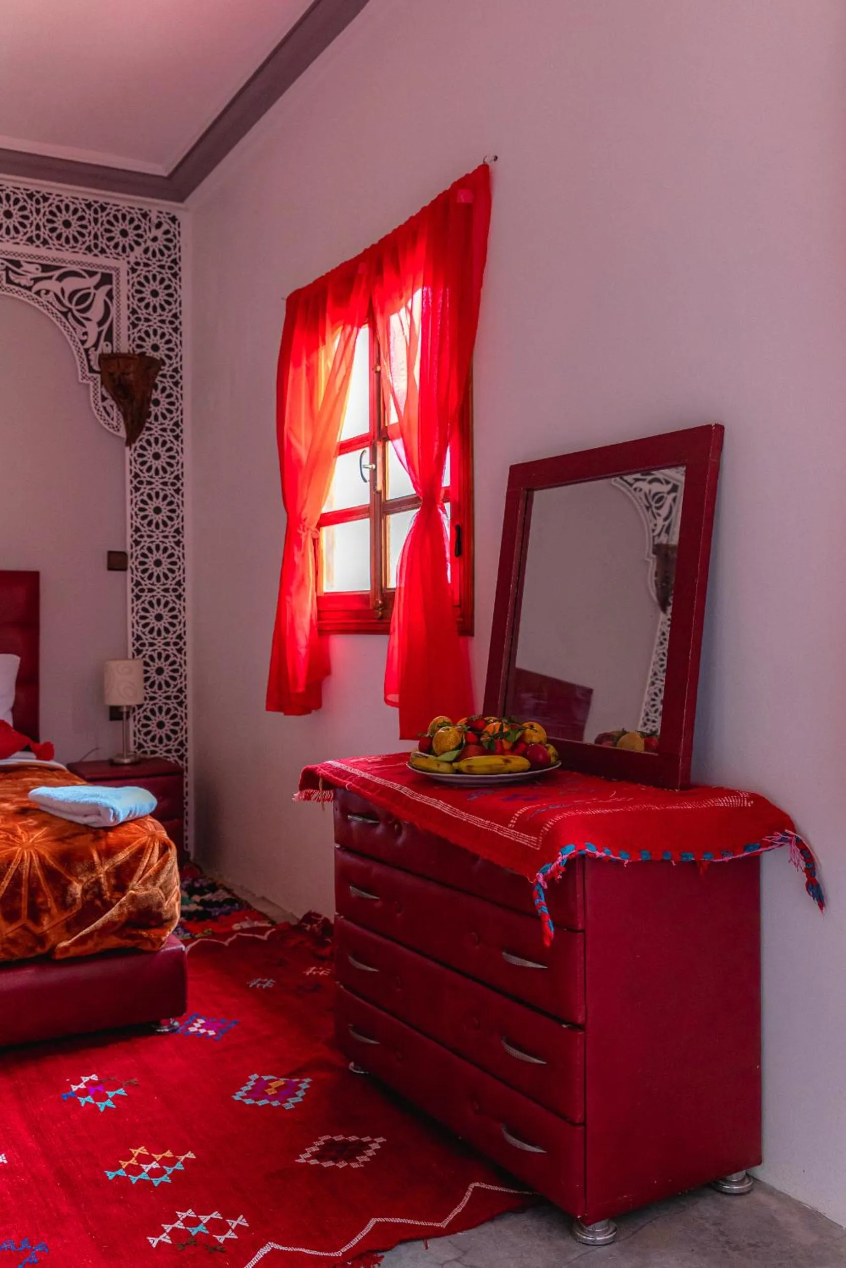 Bed in Amazigh Family Riad