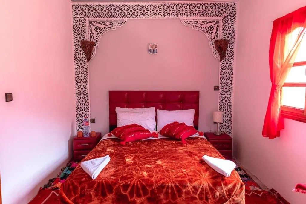 Bed in Amazigh Family Riad