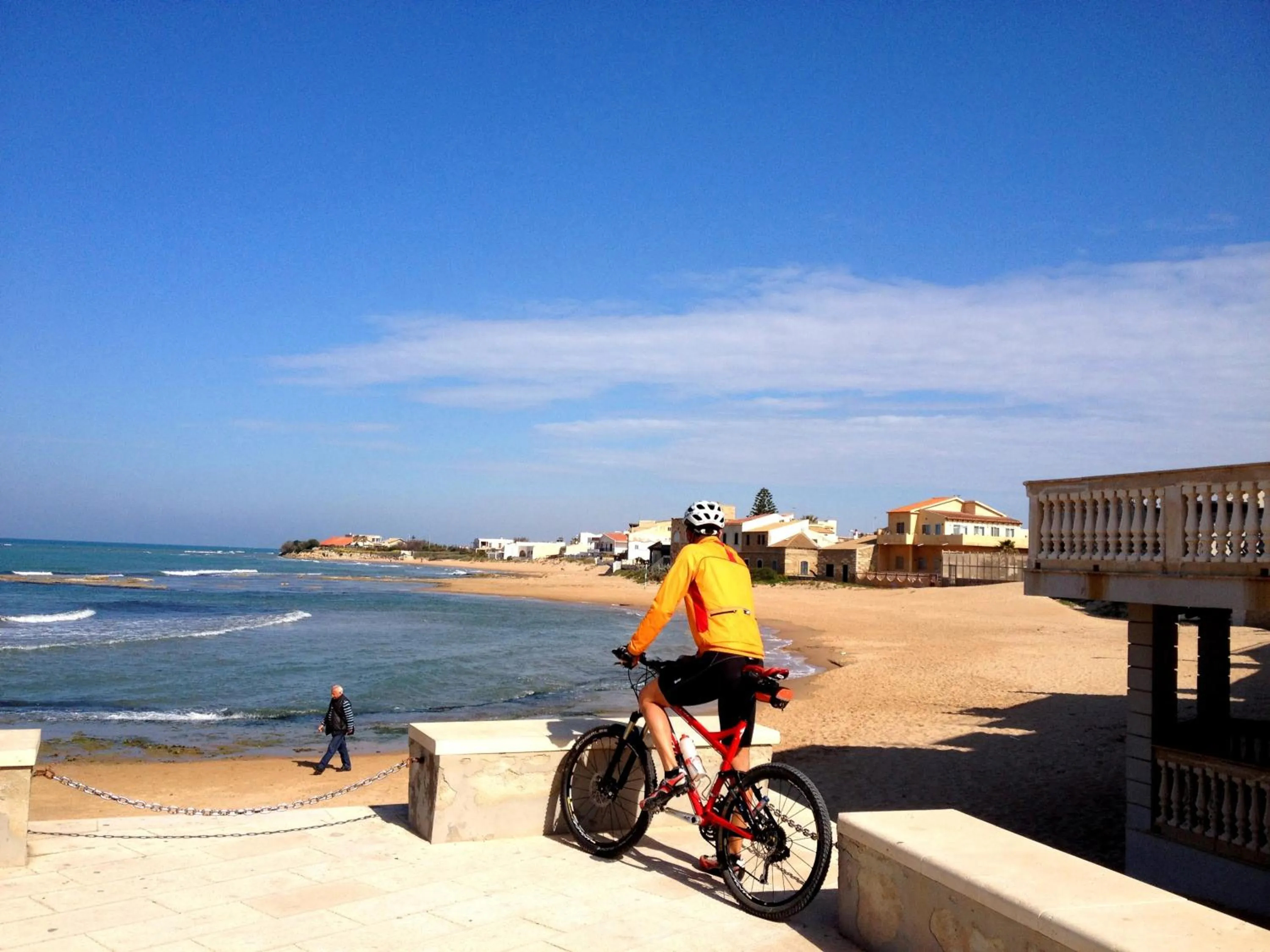 Cycling in Parco Della Rocca