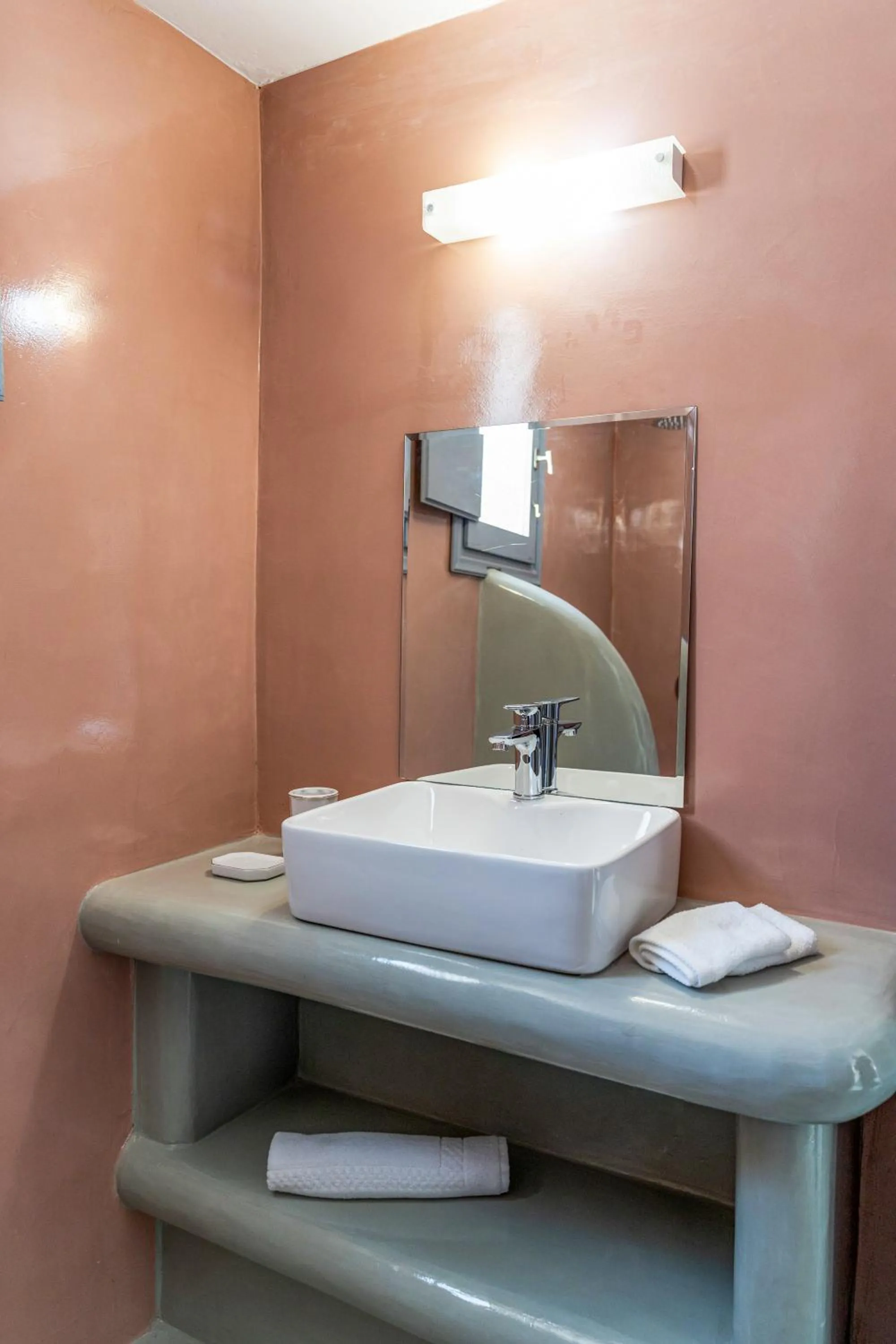 Bathroom in Evanthia Best View Thirassia Island Hotel