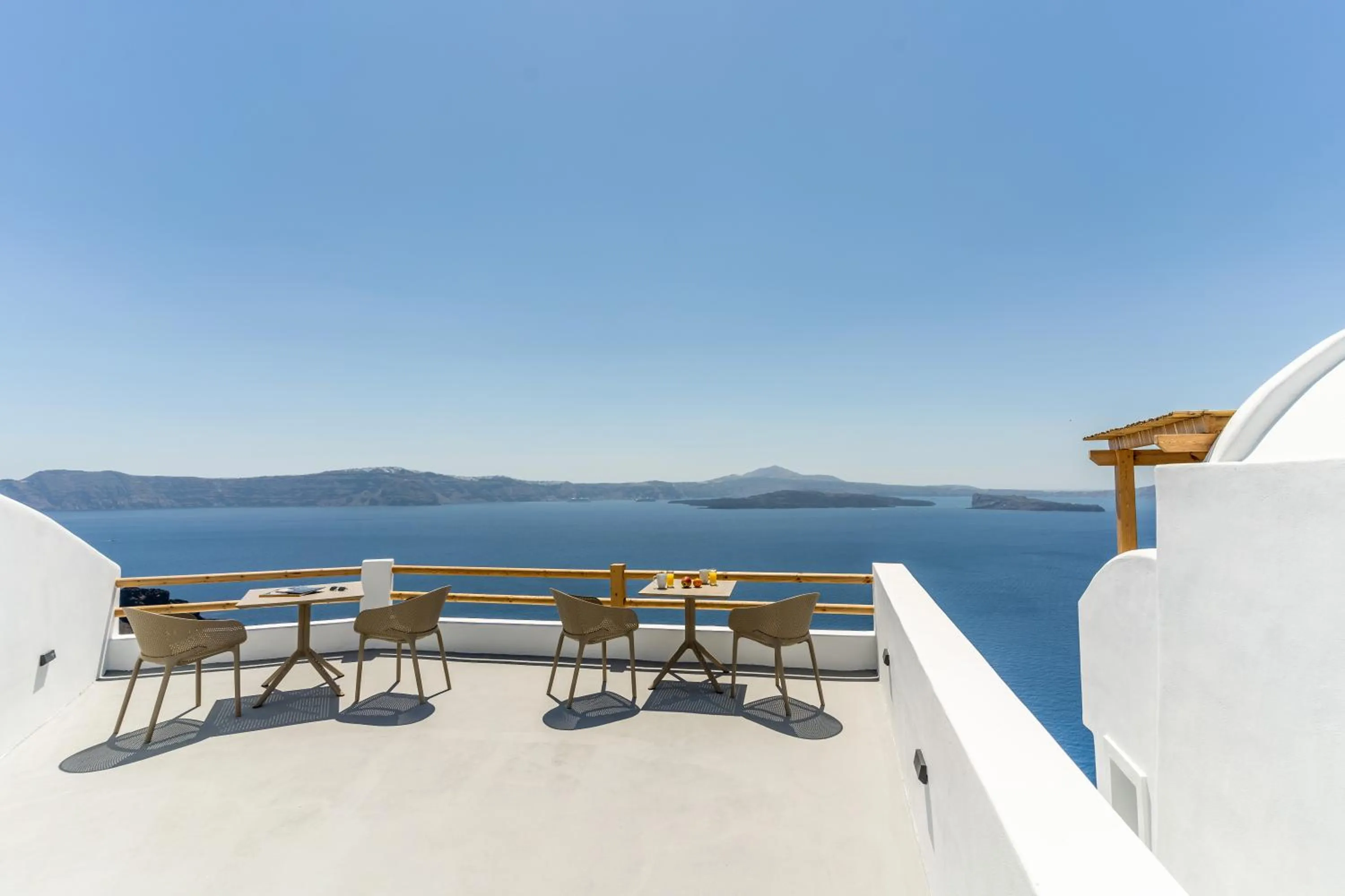 Sea view in Evanthia Best View Thirassia Island Hotel