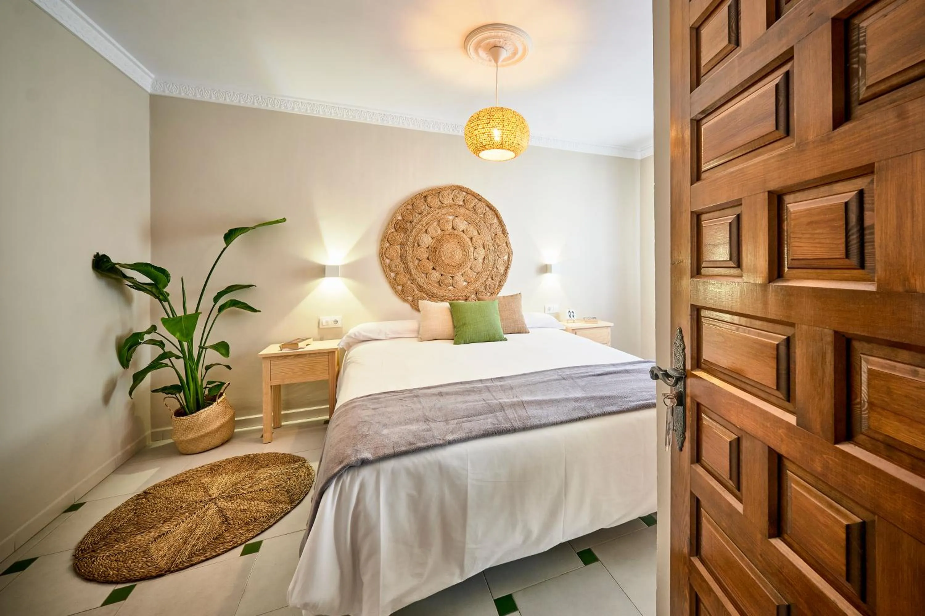 Bed in La Posada Hospedería