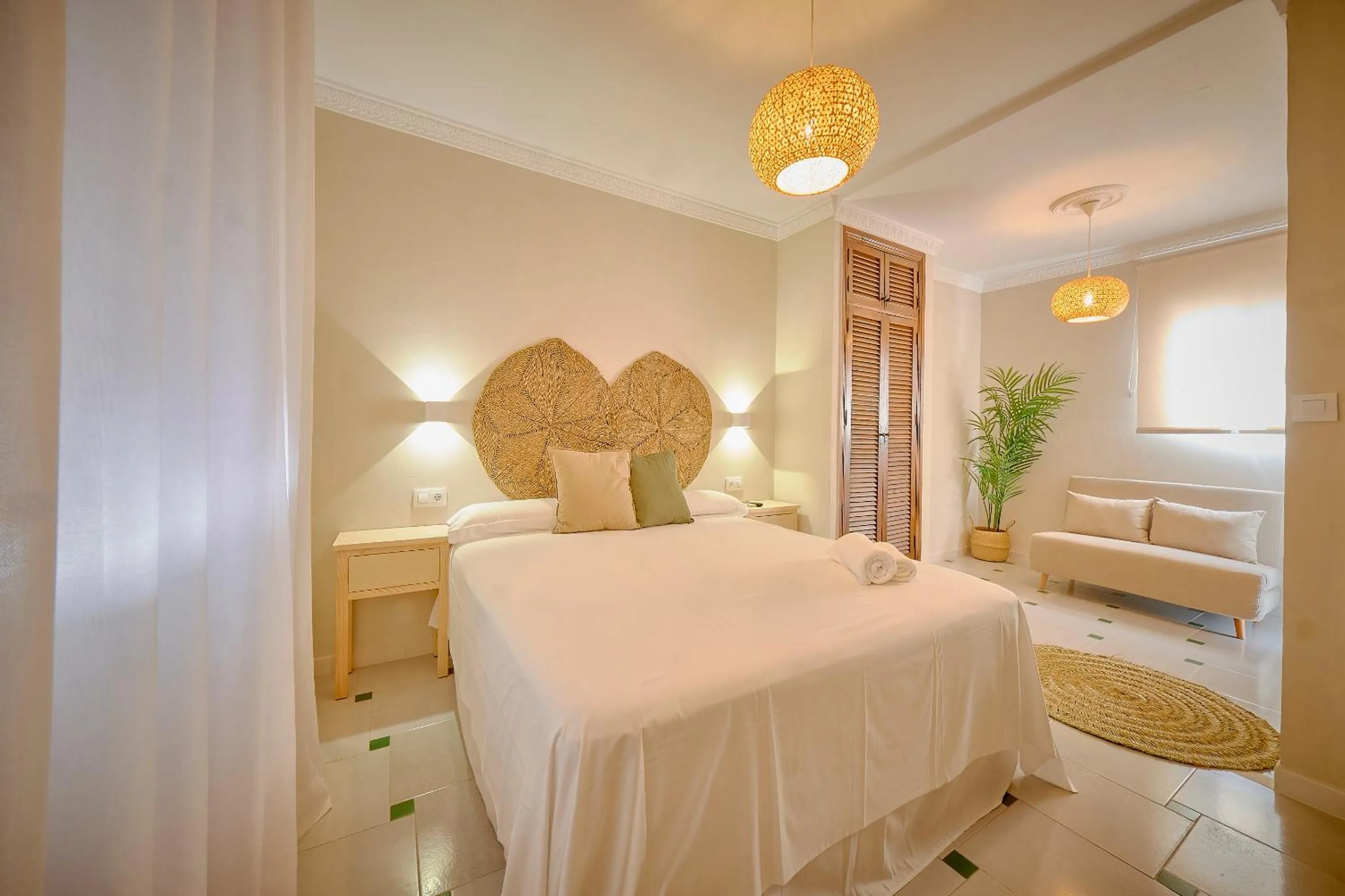 Bed in La Posada Hospedería