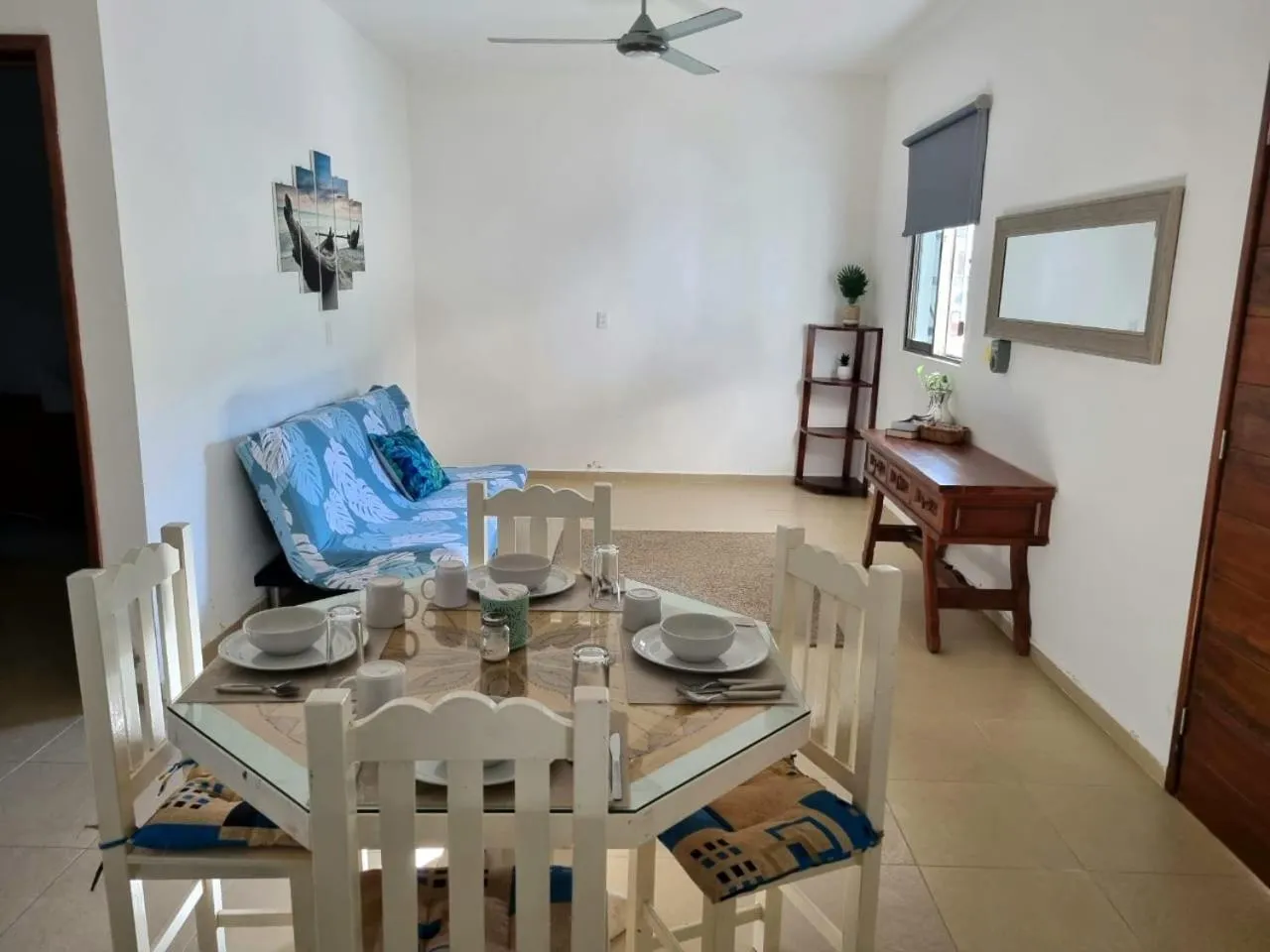 Seating area in Casa aloha-Isla Holbox